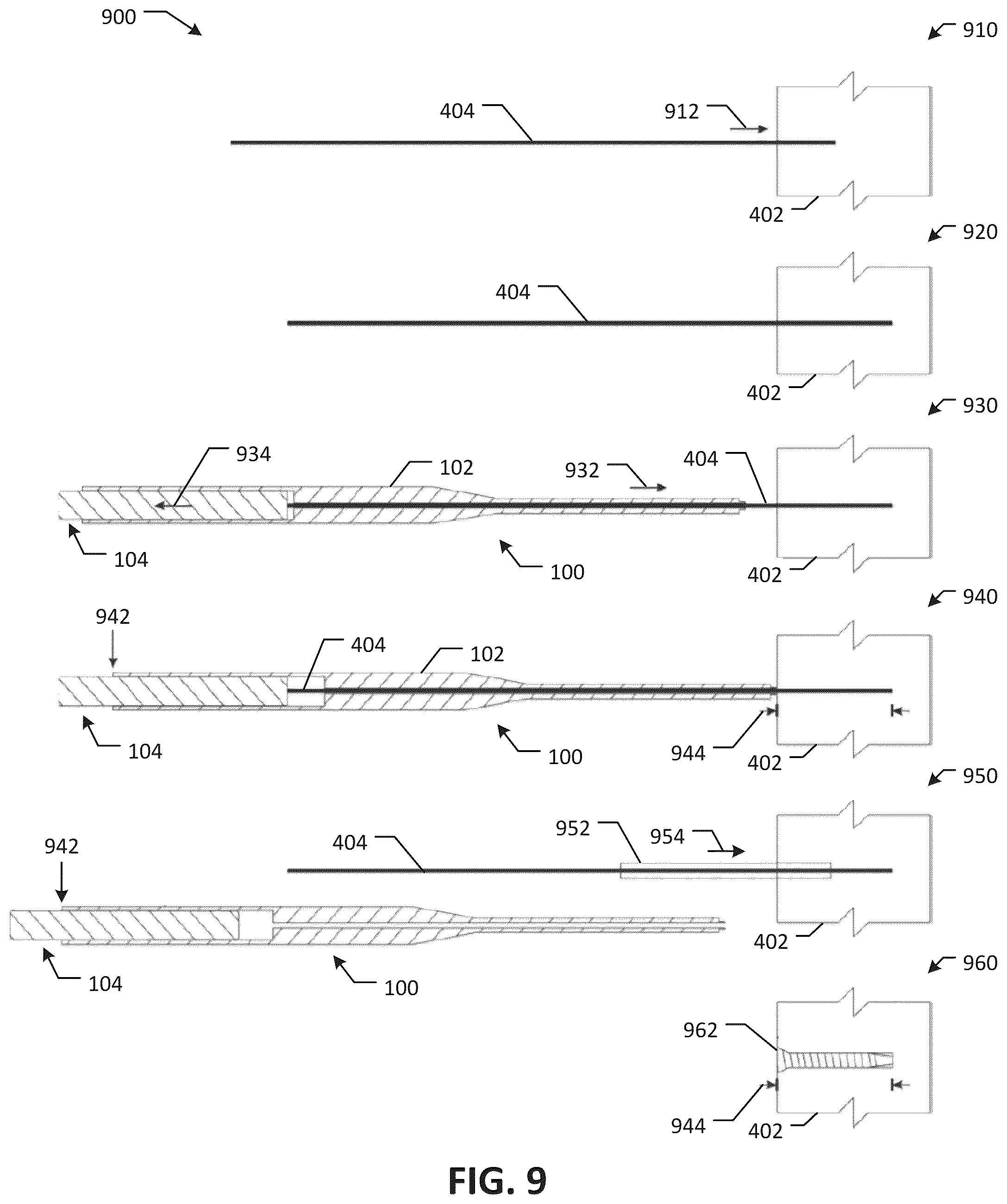 Patent US12564469 Figure 7 – Cannulated screw length measurement gauge