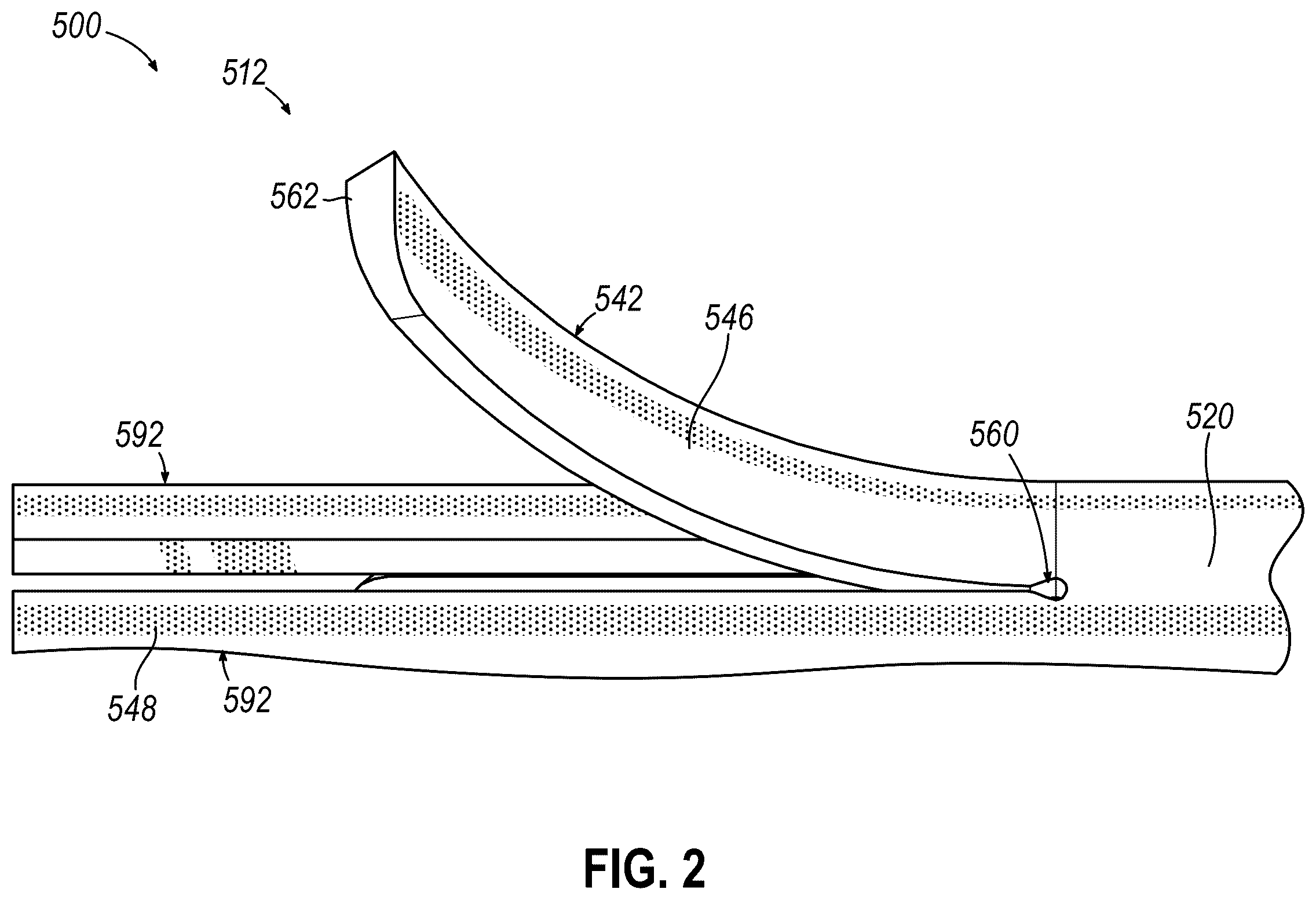 Patent US12564473 Figure 2 – Biopsy site marker having movable portions