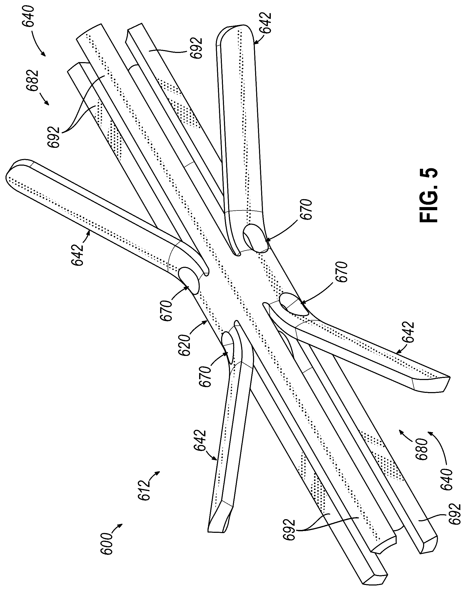 Patent US12564473 Figure 5 – Biopsy site marker having movable portions