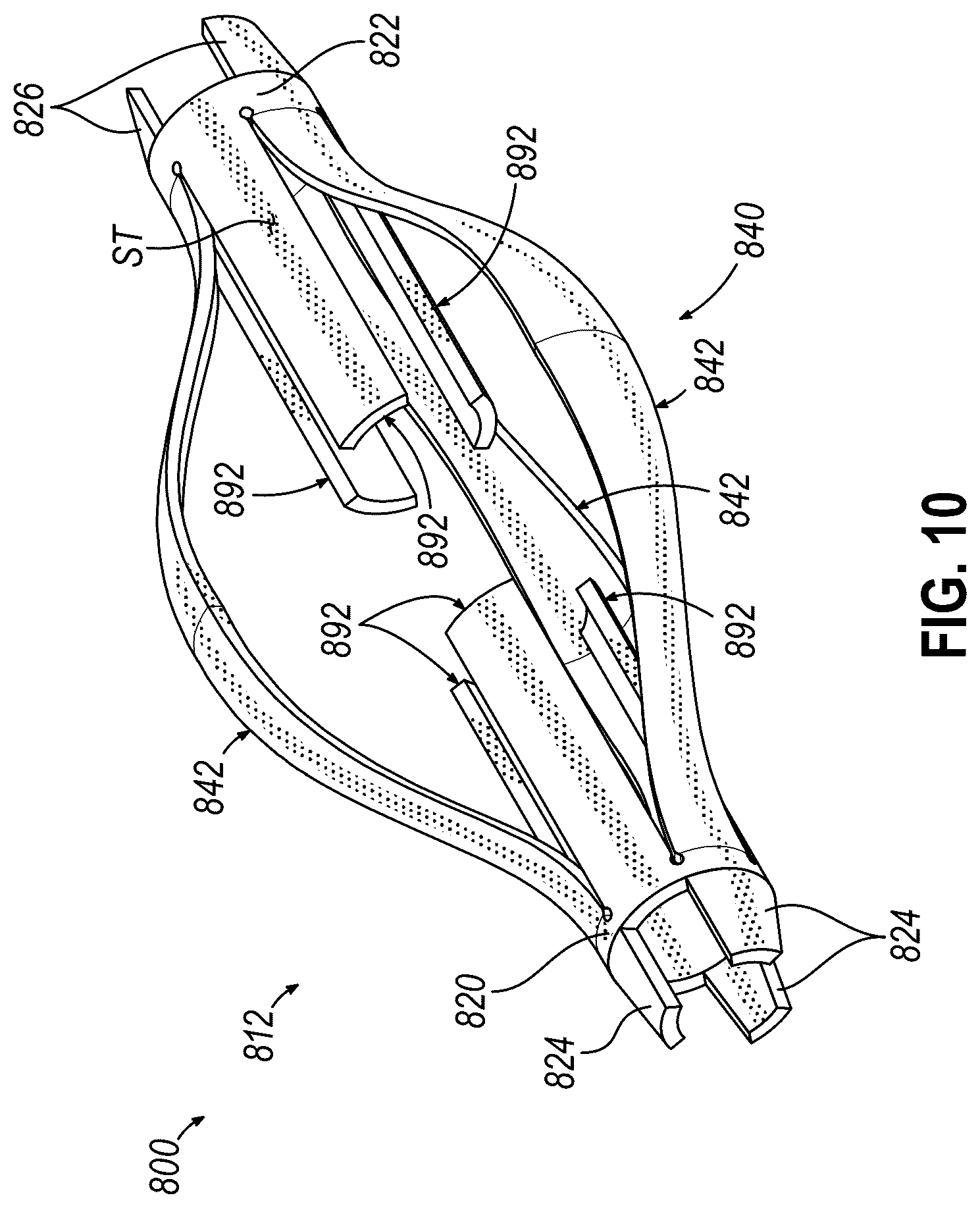 Patent US12564473 Figure 10 – Biopsy site marker having movable portions