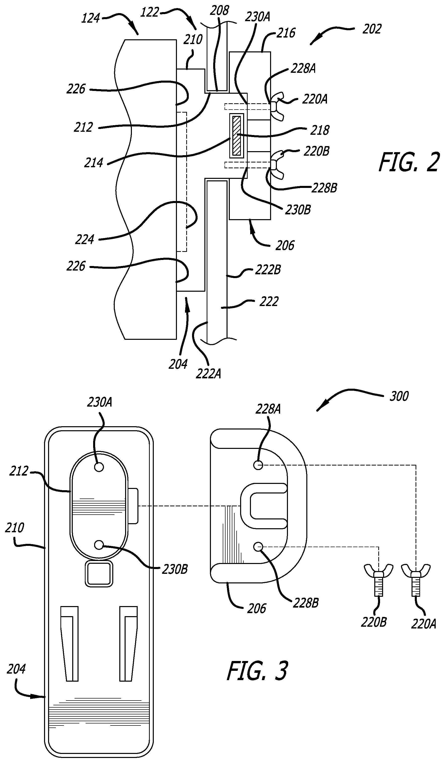 Patent US12564474 Figure 2 – Mounting kit for a surgical robotic system