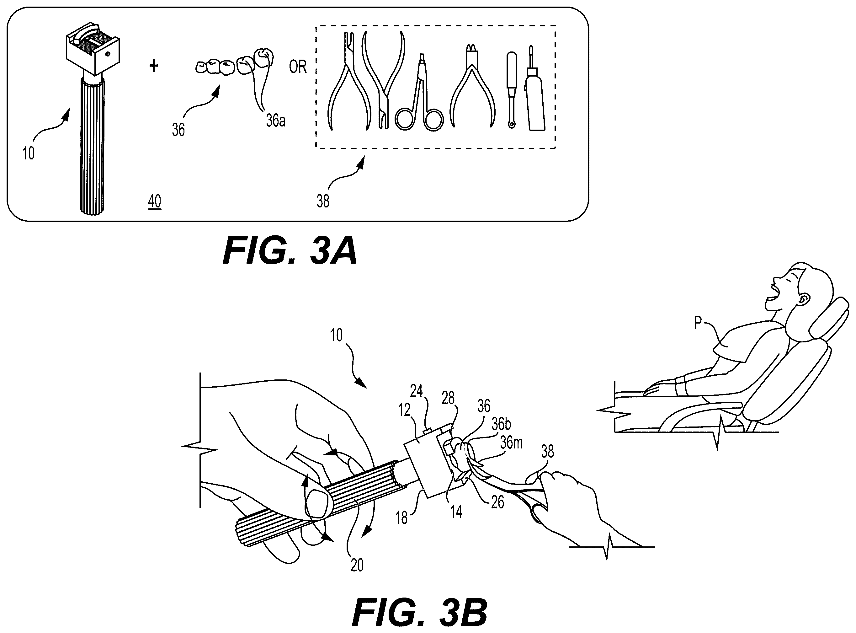 Patent US12564482 Figure 3 – Handheld vise for dental crowns