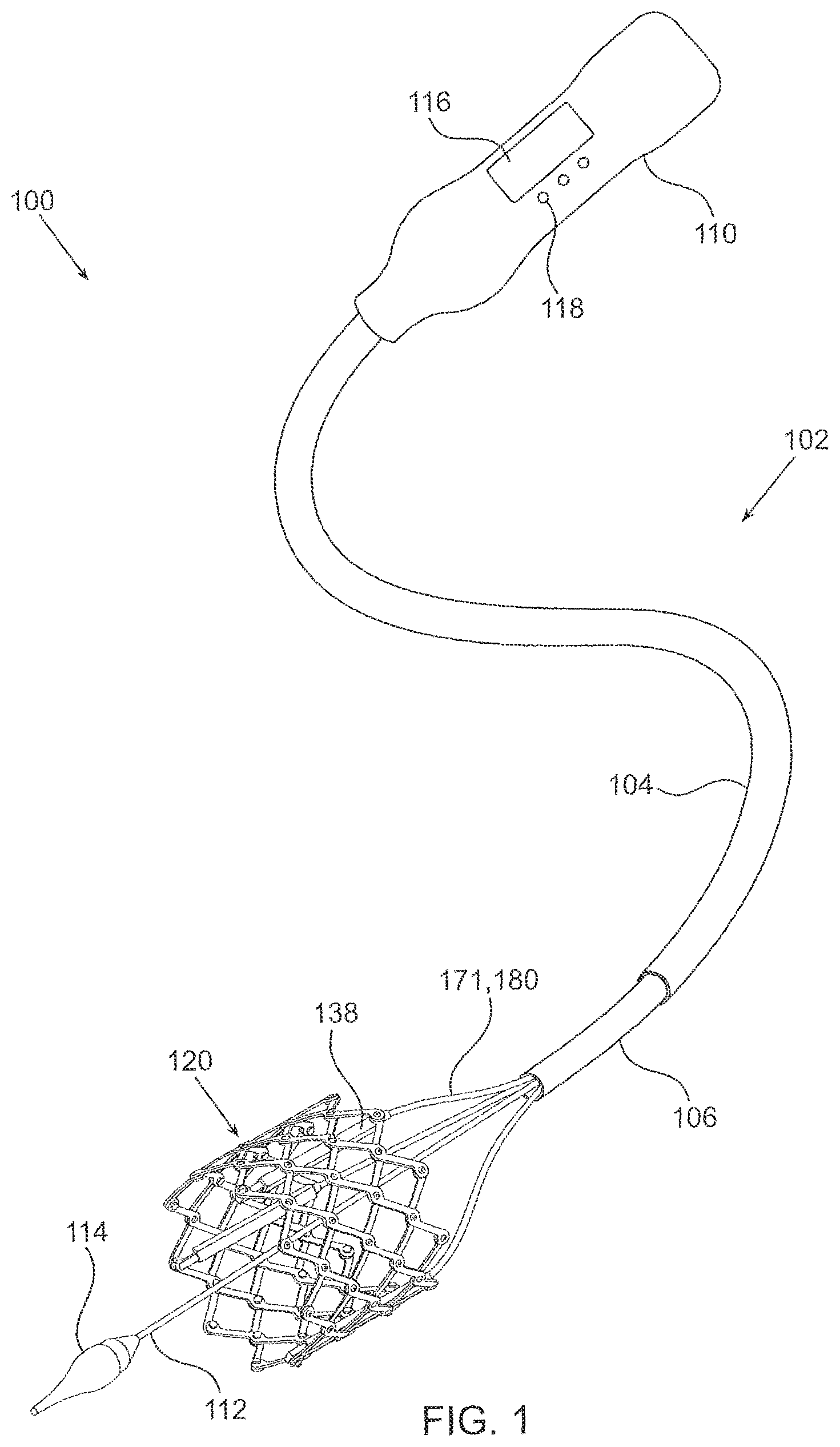 Patent US12564494 Figure 1 – Valves and delivery apparatuses equipped with optic fiber sensors