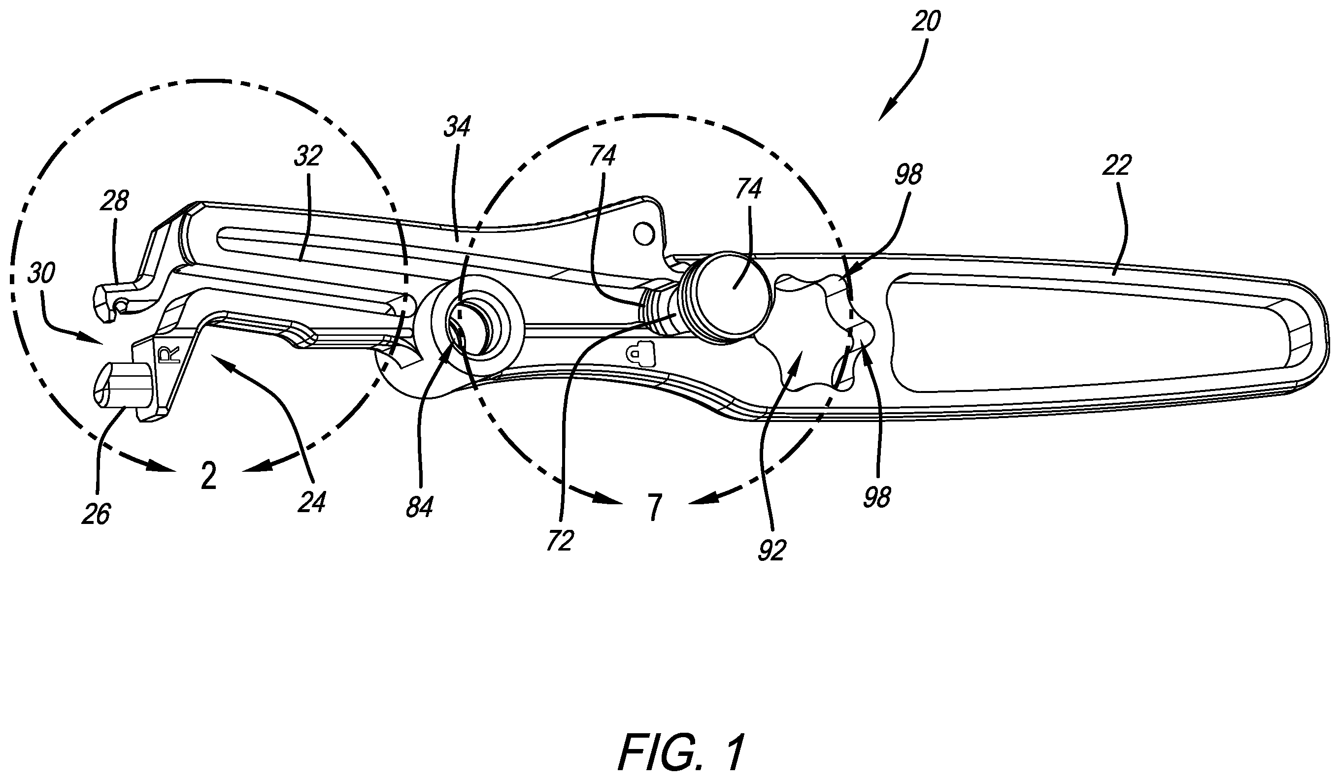 Patent US12564499 Figure 1 – Unibody orthopedic surgical instrument