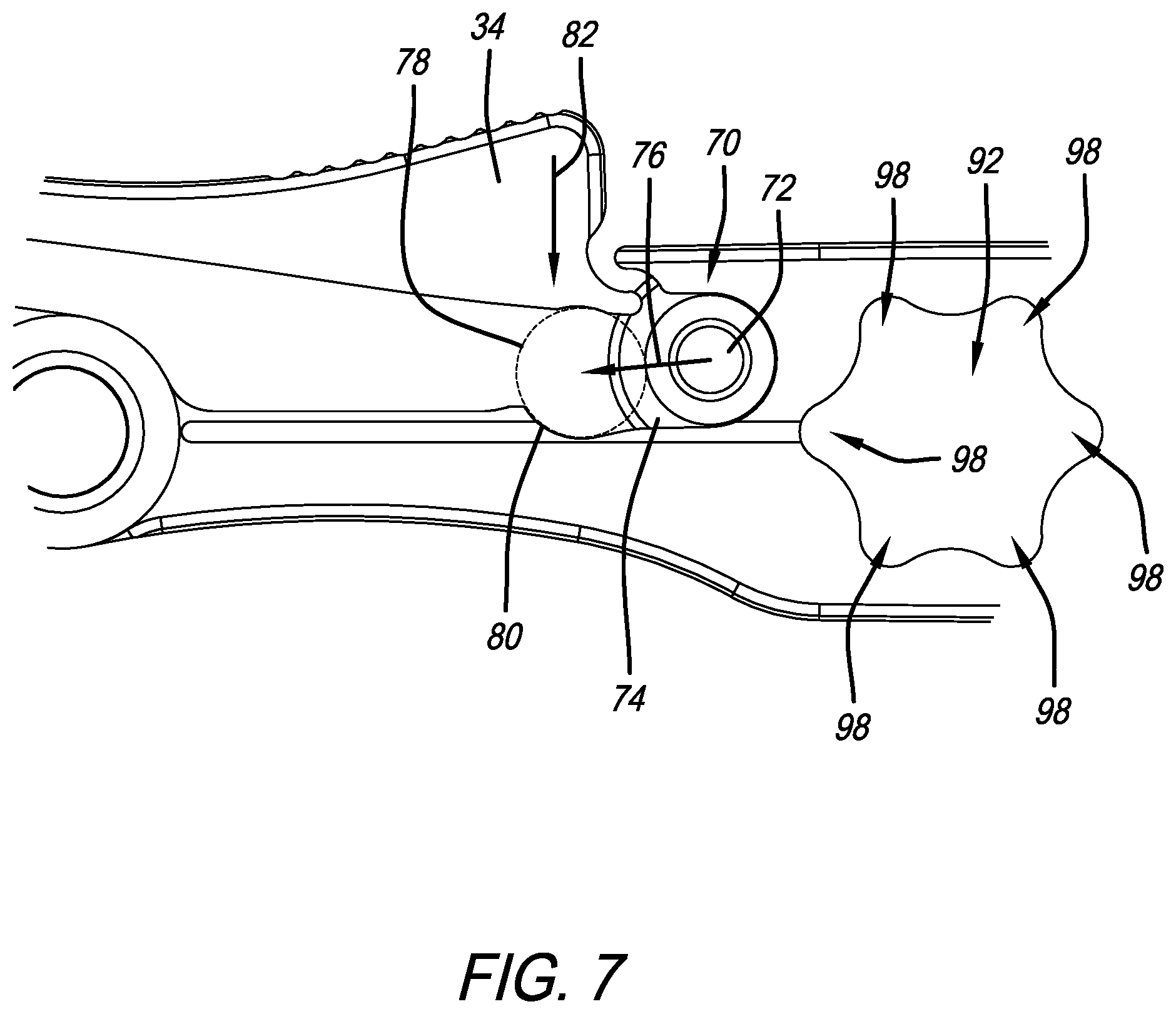 Patent US12564499 Figure 7 – Unibody orthopedic surgical instrument