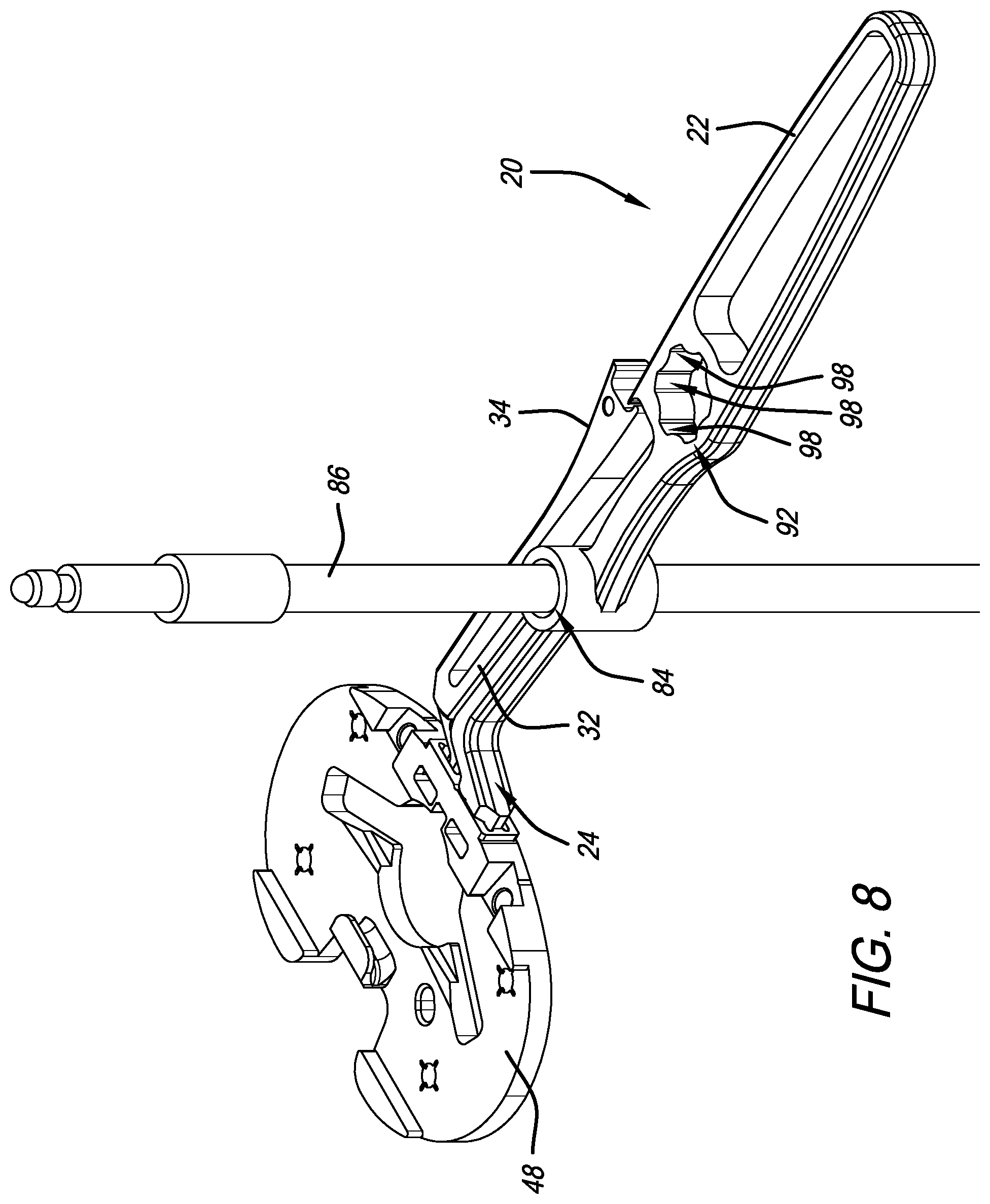 Patent US12564499 Figure 8 – Unibody orthopedic surgical instrument