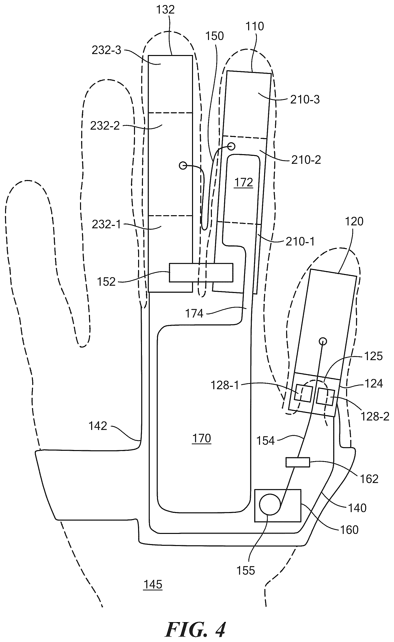 Patent US12564501 Figure 5 – Partial hand prosthesis