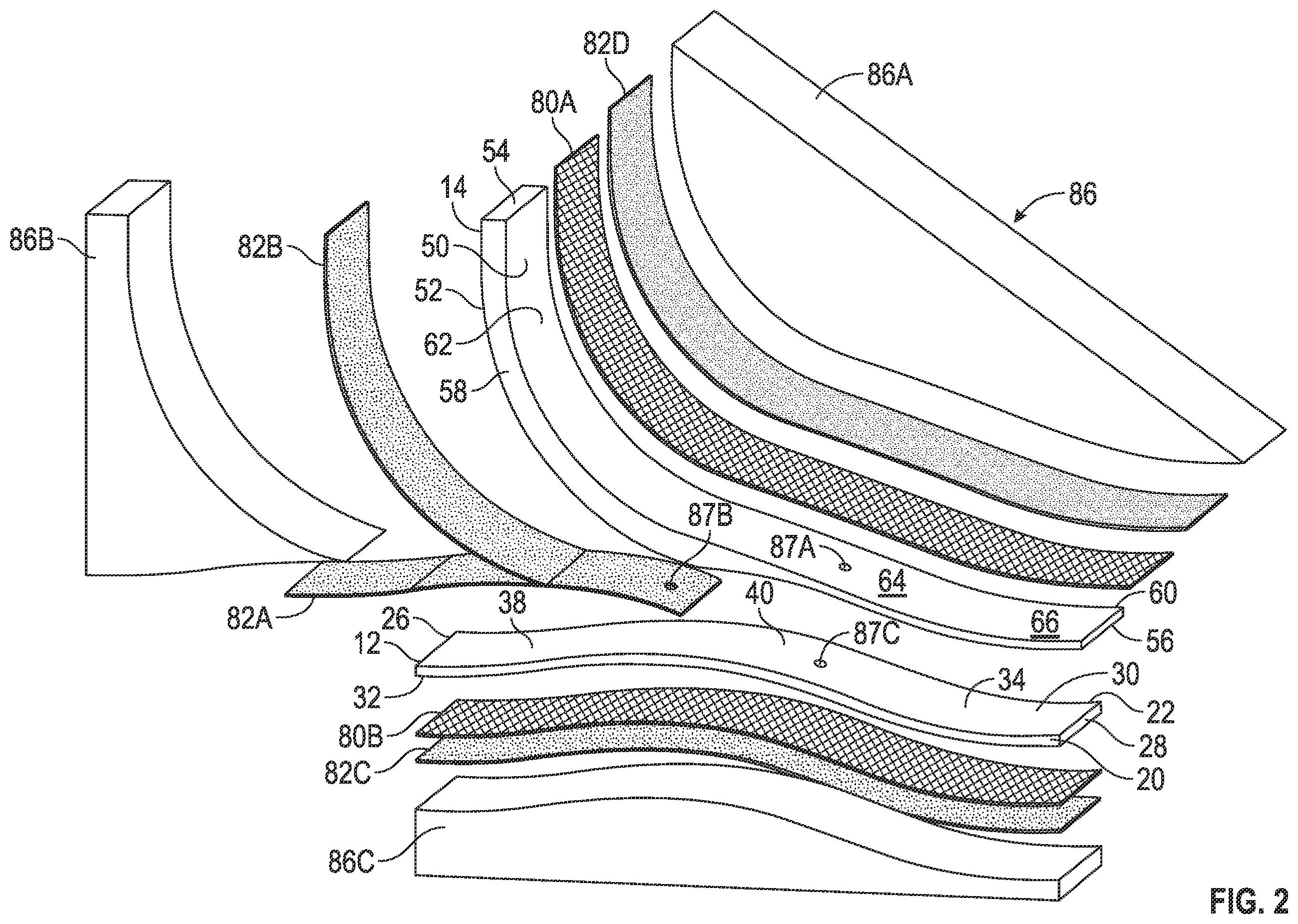 Patent US12564502 Figure 2 – Prosthetic foot