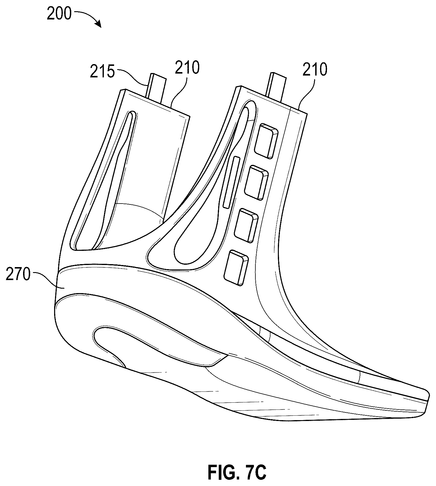 Patent US12564507 Figure 10 – Walking boot, chafe assembly, protective rim for a push-button release valve and related methods