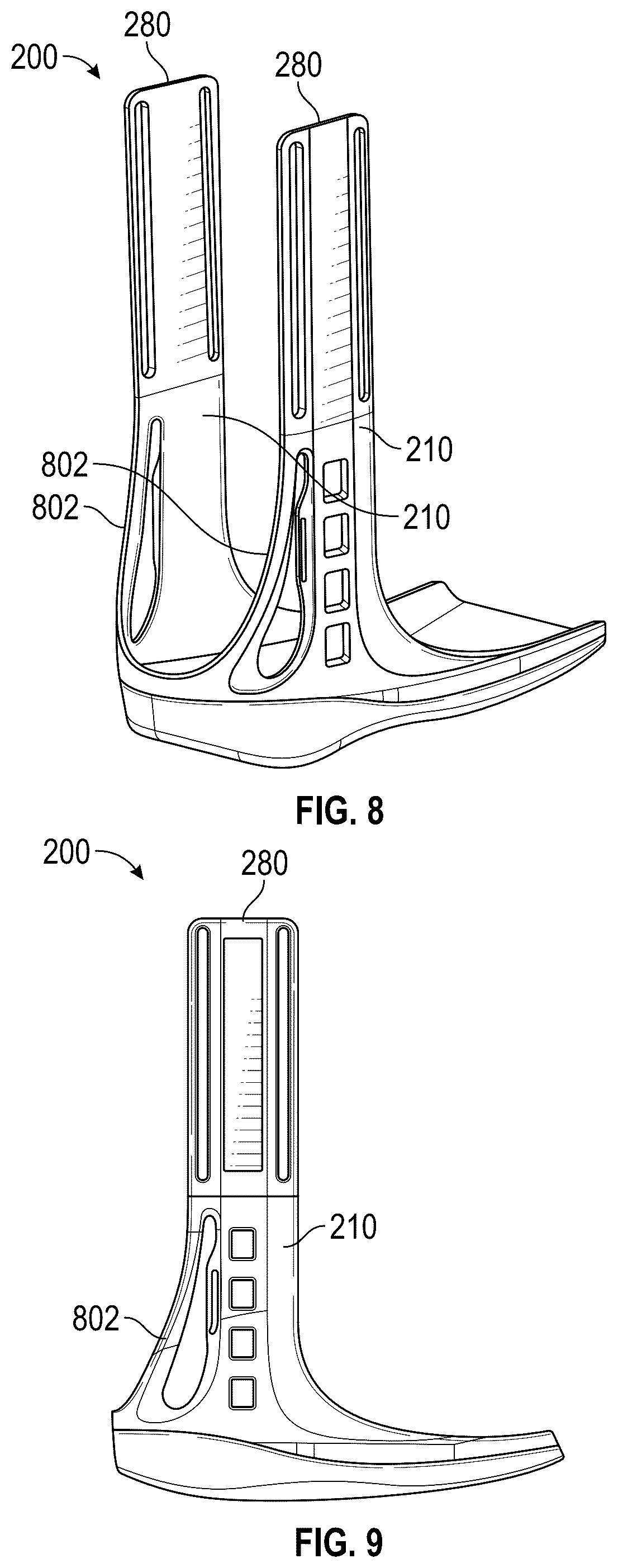 Patent US12564507 Figure 11 – Walking boot, chafe assembly, protective rim for a push-button release valve and related methods