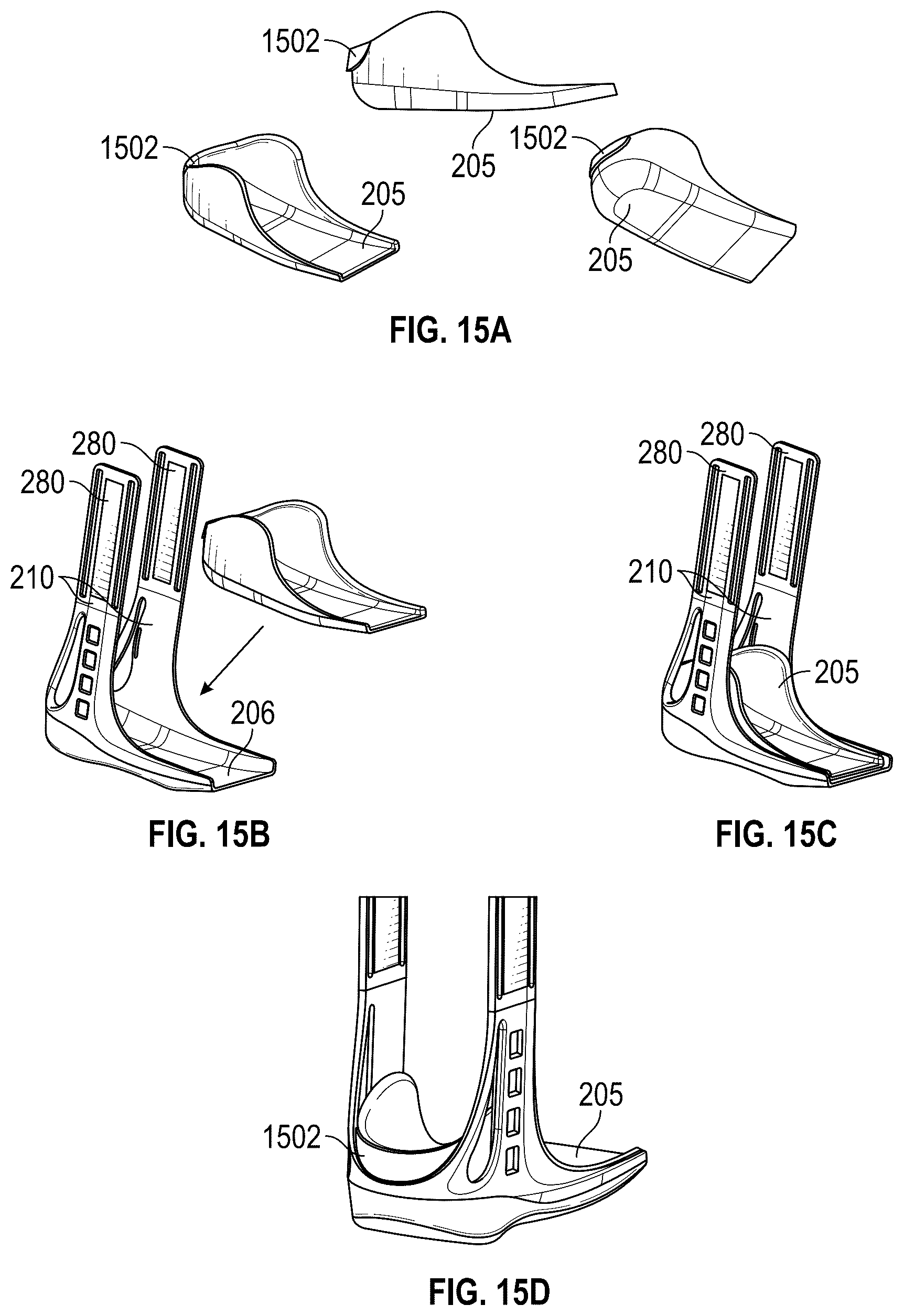 Patent US12564507 Figure 15 – Walking boot, chafe assembly, protective rim for a push-button release valve and related methods