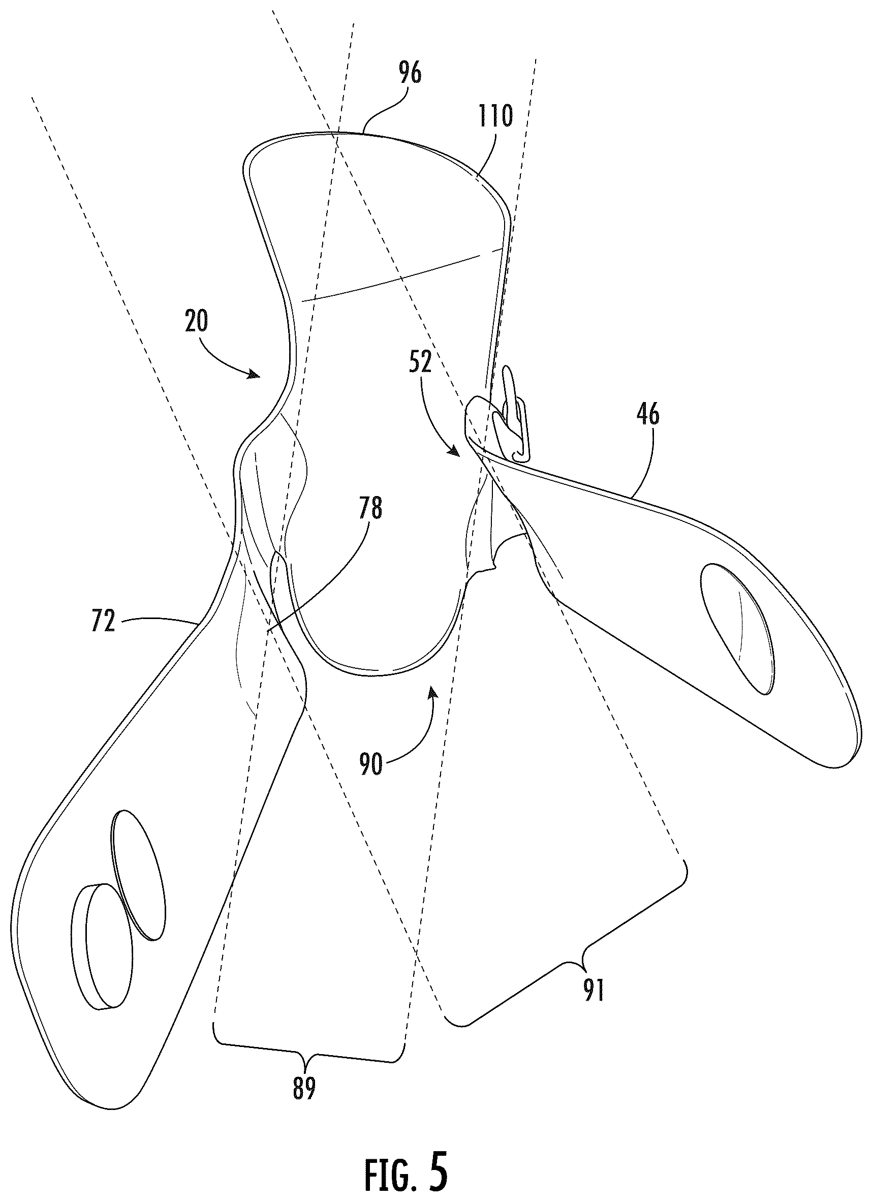 Patent US12564509 Figure 5 – Orthotic system for stabilizing an ankle and a foot