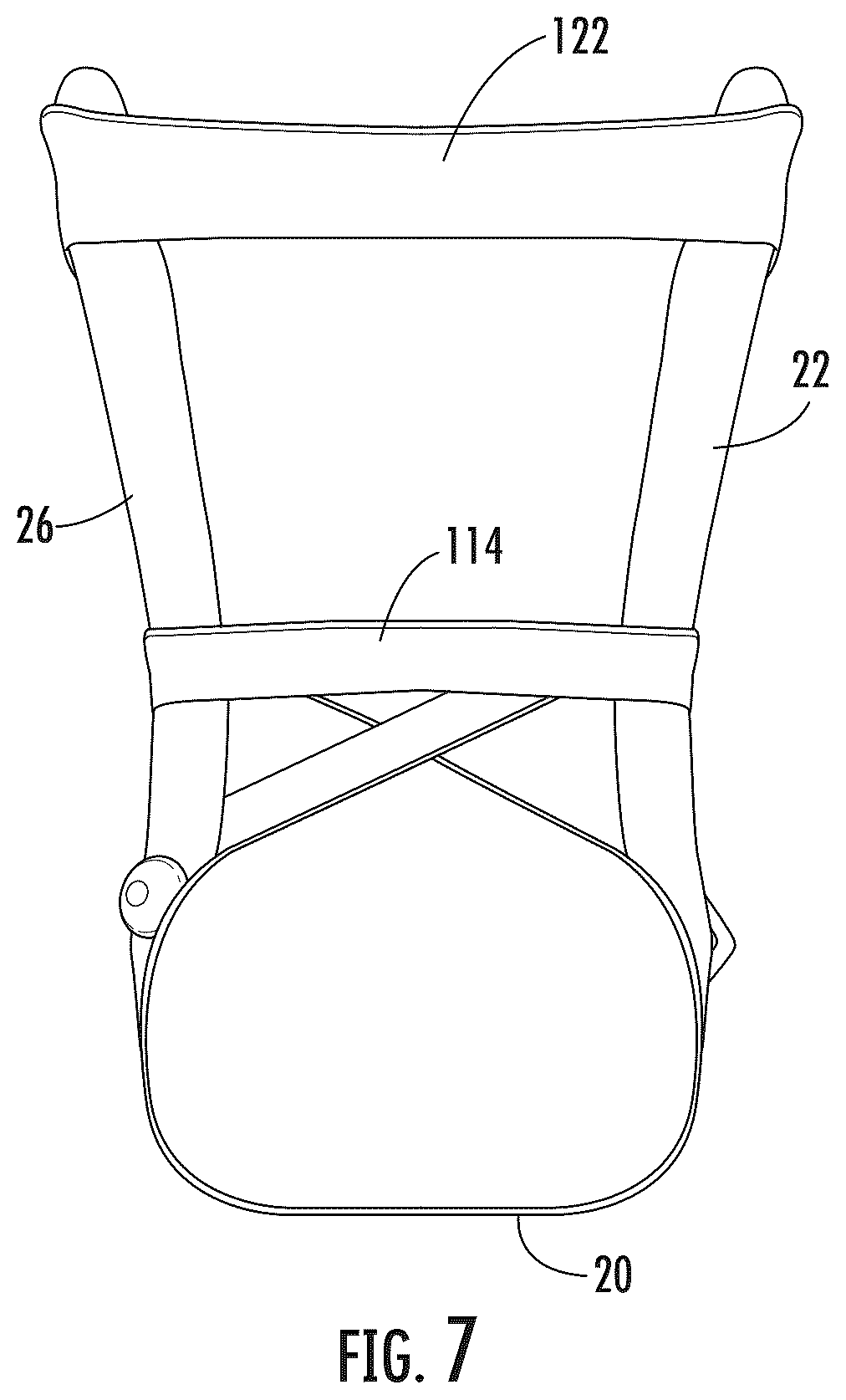 Patent US12564509 Figure 7 – Orthotic system for stabilizing an ankle and a foot