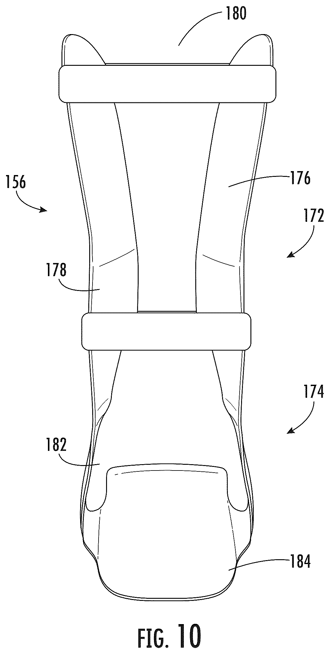 Patent US12564509 Figure 10 – Orthotic system for stabilizing an ankle and a foot