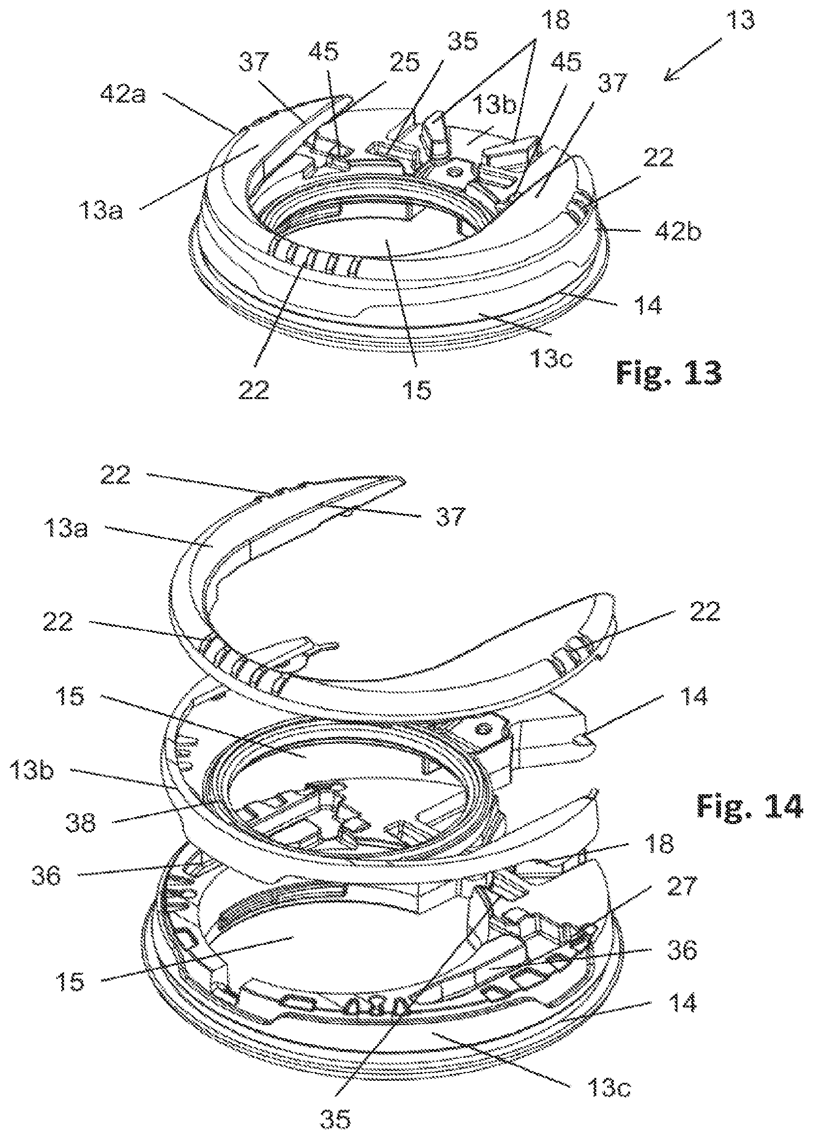 Patent US12564511 Figure 8 – Lid for an ostomy implant