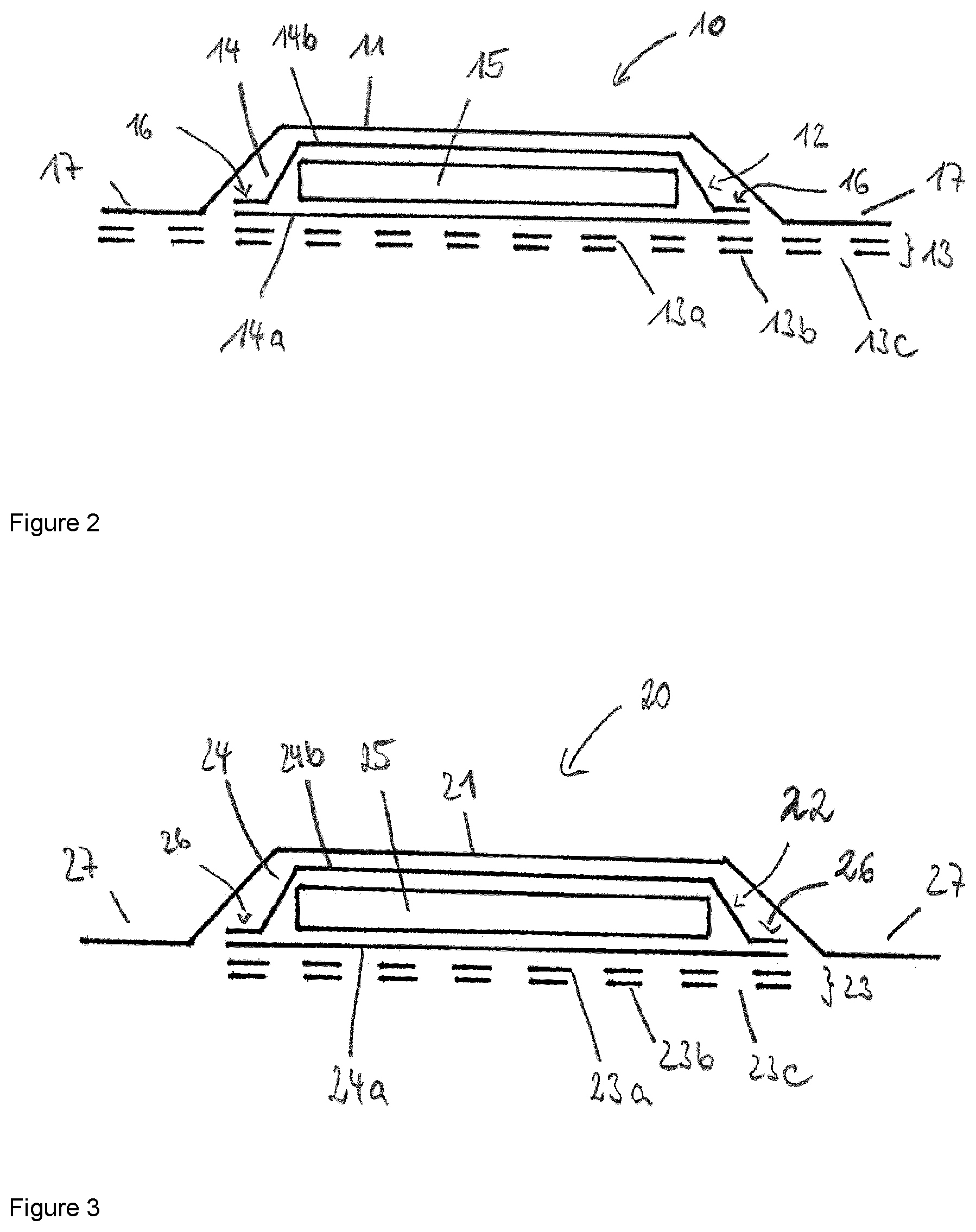 Patent US12564519 Figure 2 – Superabsorbent wound dressing with silicone wound contact layer
