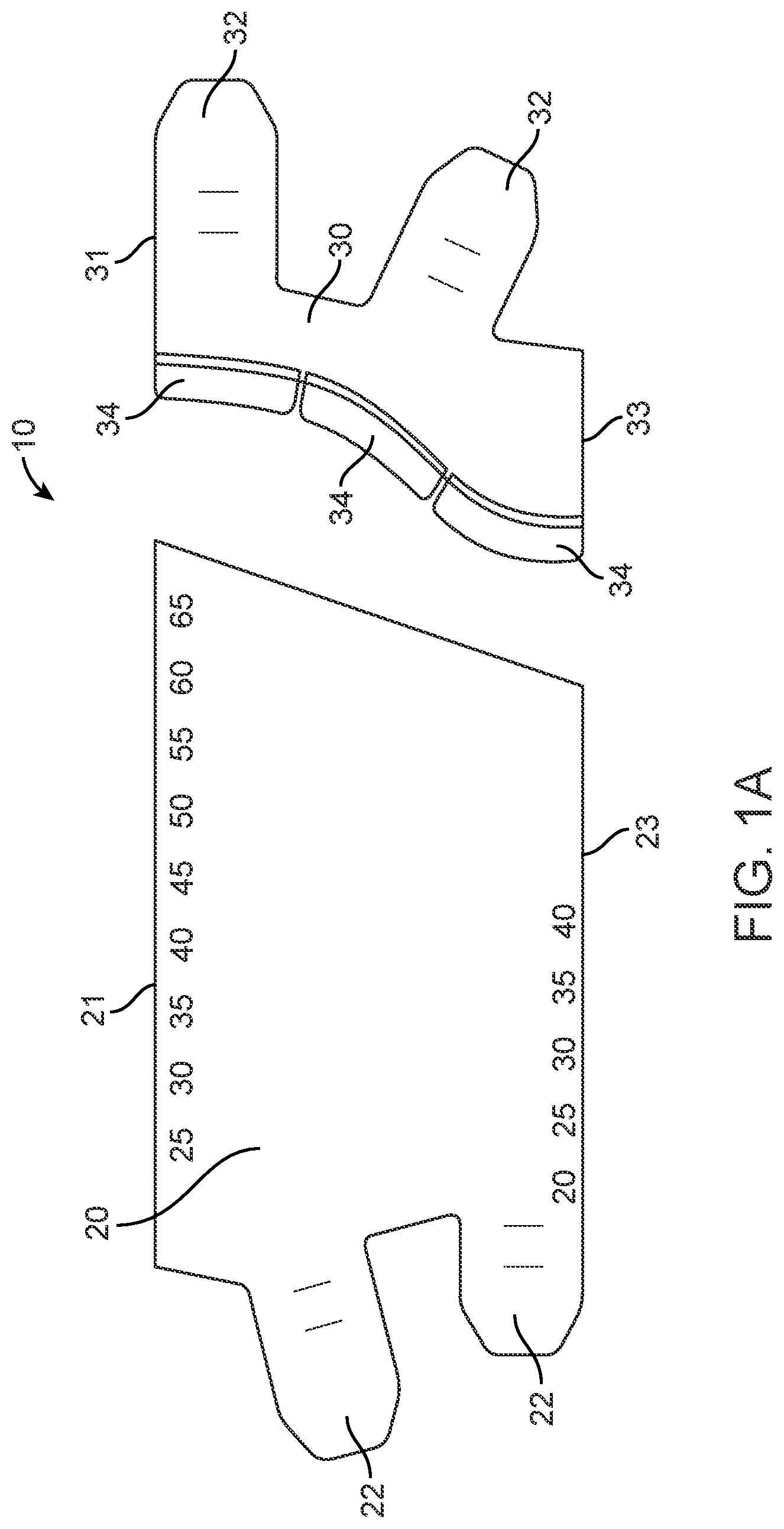 Patent US12564520 Figure 1 – Graduated compression device for the treatment of circulatory disorders