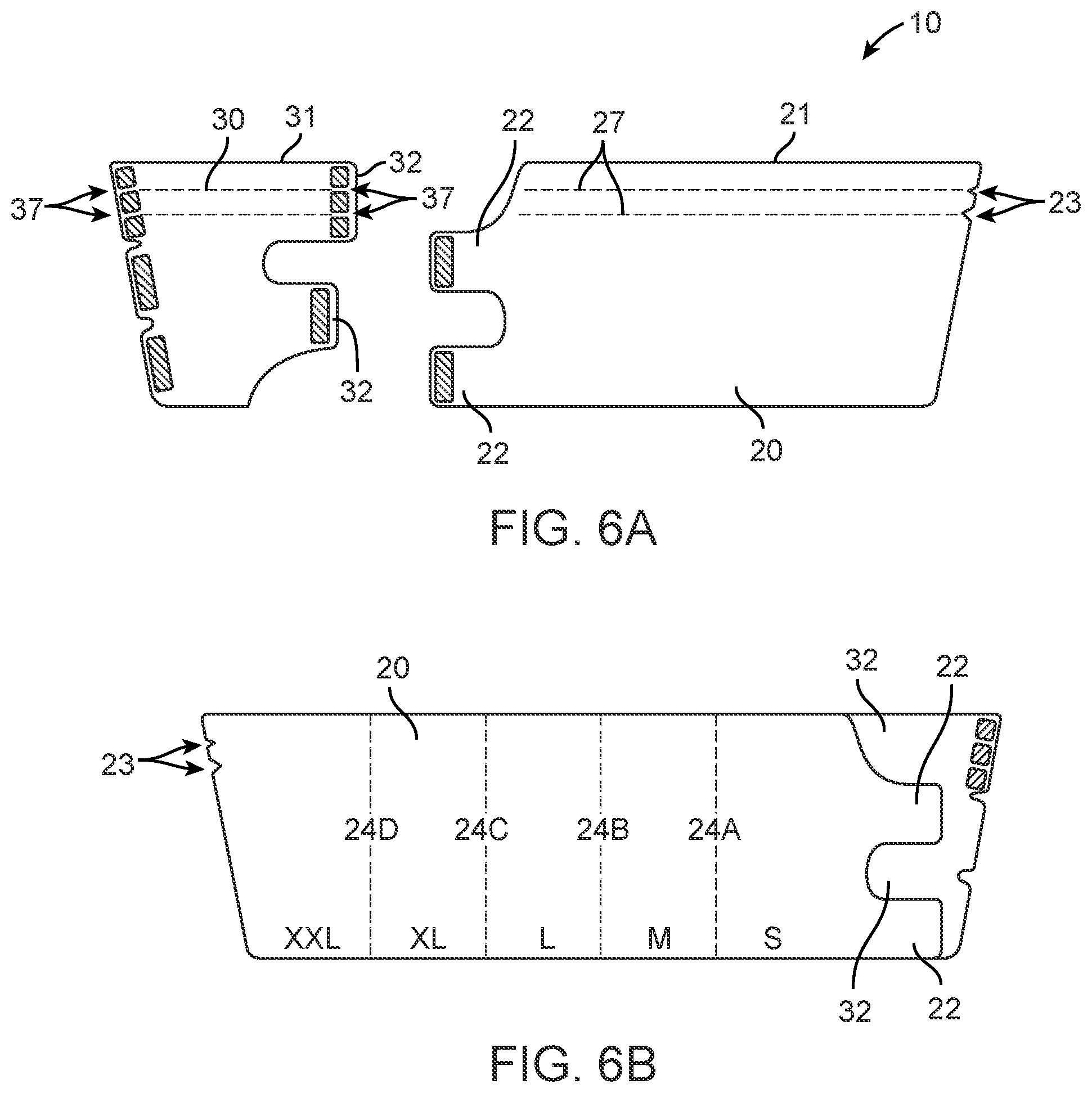 Patent US12564520 Figure 7 – Graduated compression device for the treatment of circulatory disorders