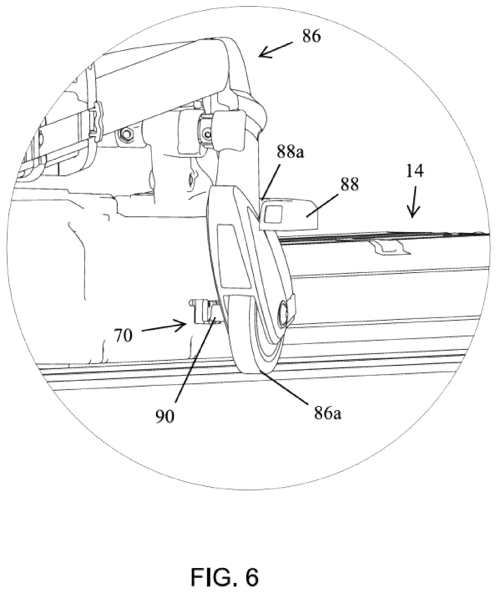 Patent US12564524 Figure 6 – Ambulance cot and loading and unloading system