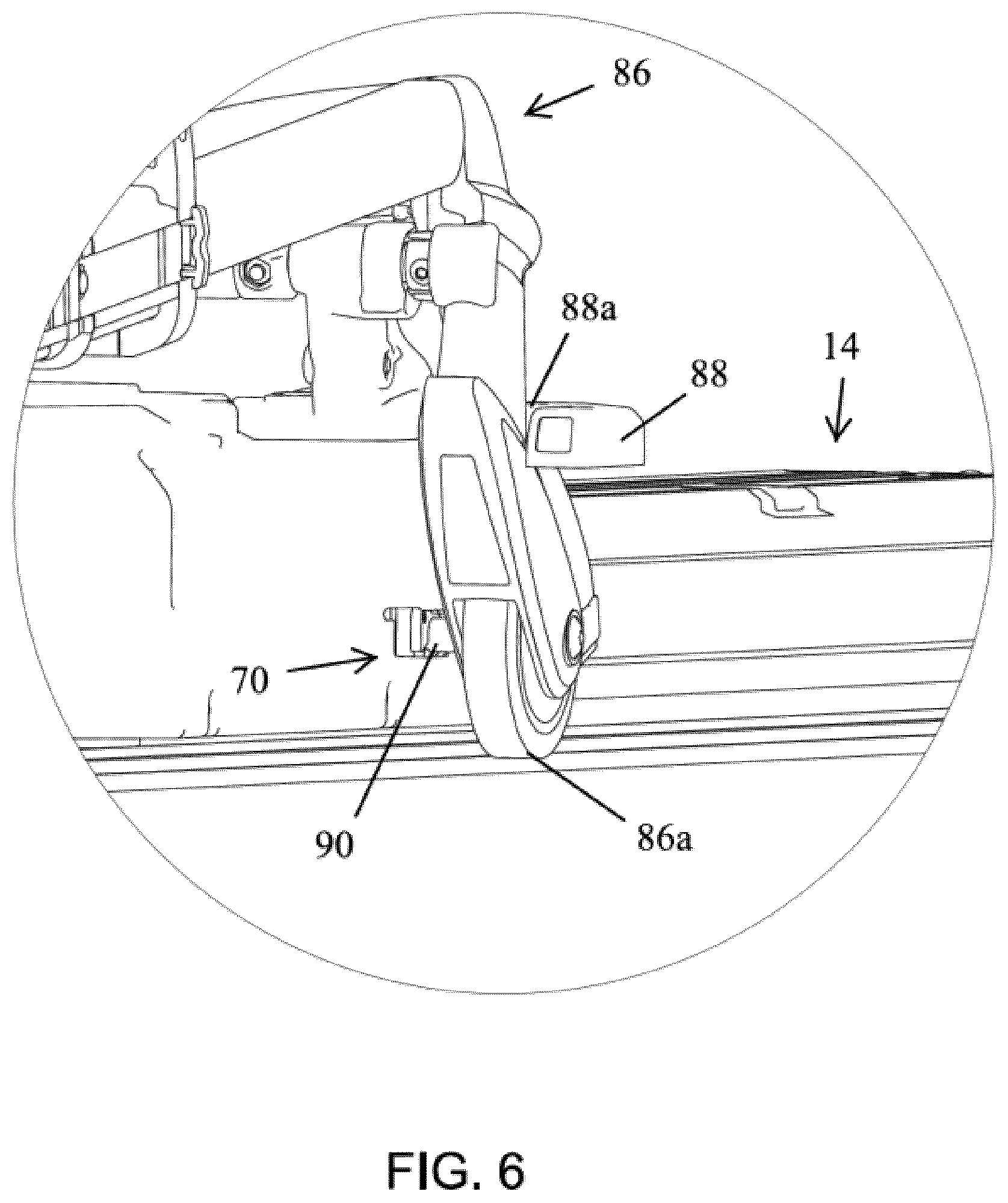 Patent US12564525 Figure 6 – Ambulance cot and loading and unloading system