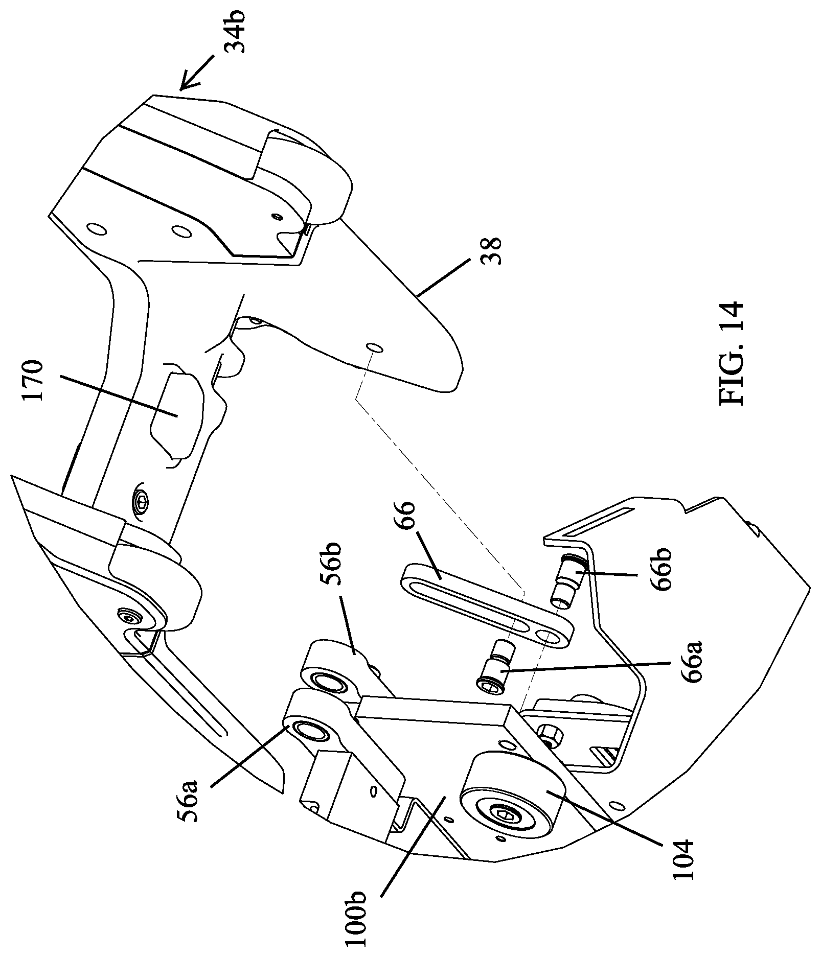 Patent US12564525 Figure 16 – Ambulance cot and loading and unloading system