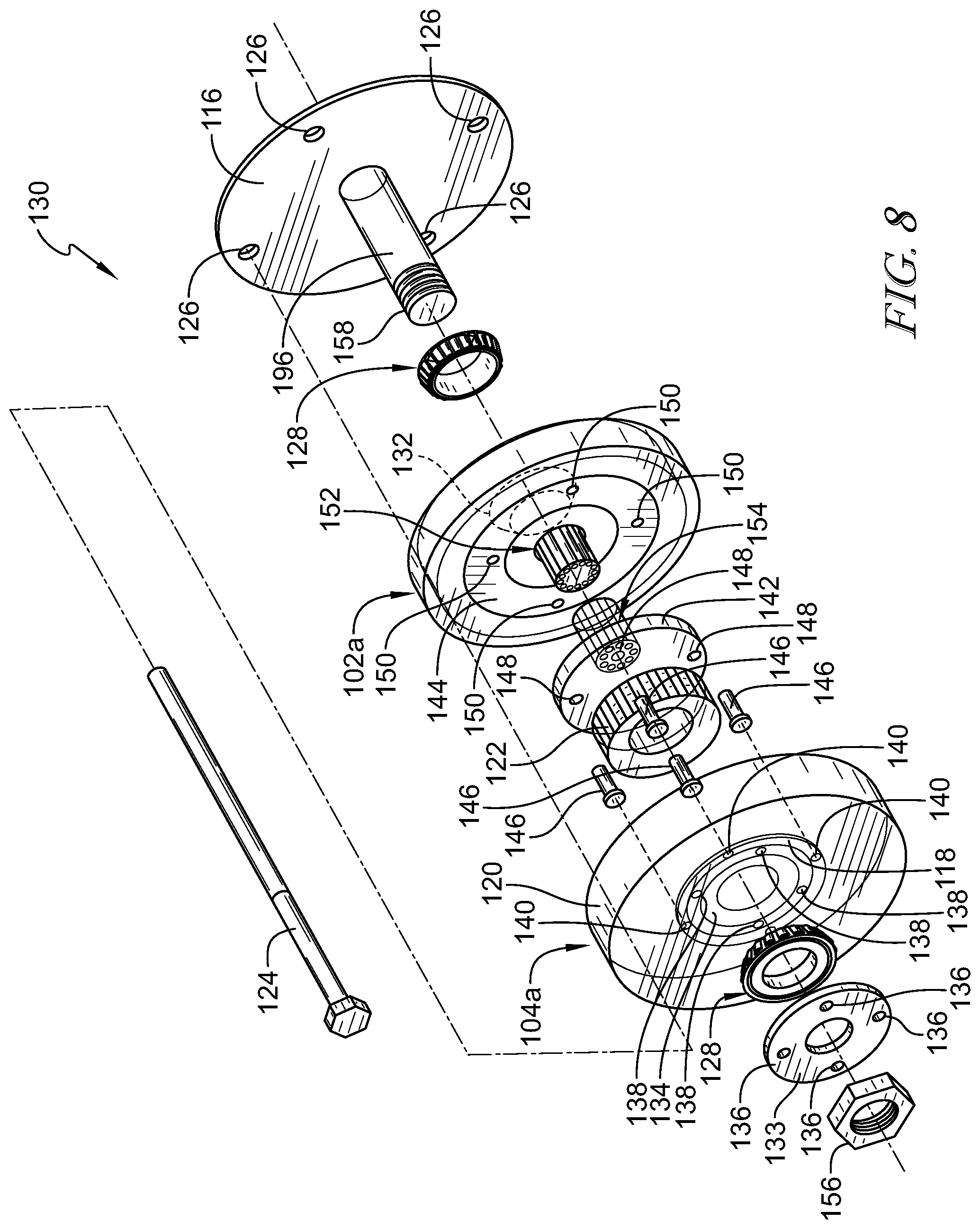 Patent US12564527 Figure 4 – Patient support apparatus having motorized wheels