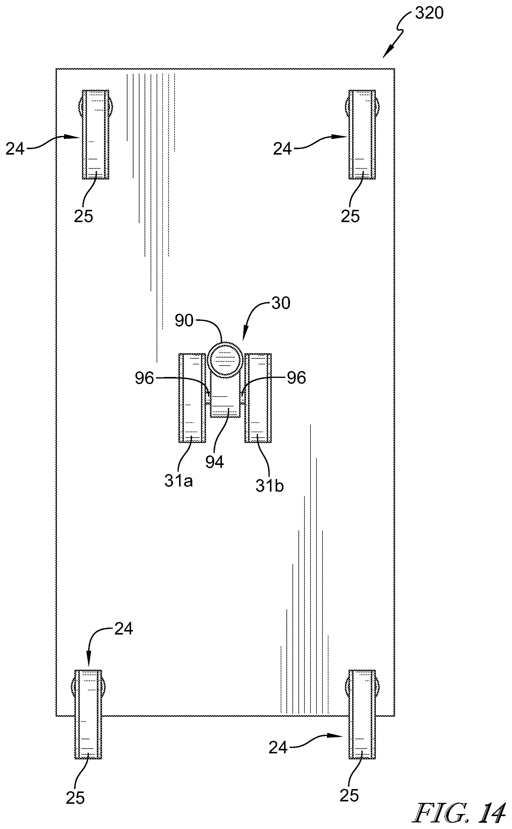 Patent US12564527 Figure 9 – Patient support apparatus having motorized wheels
