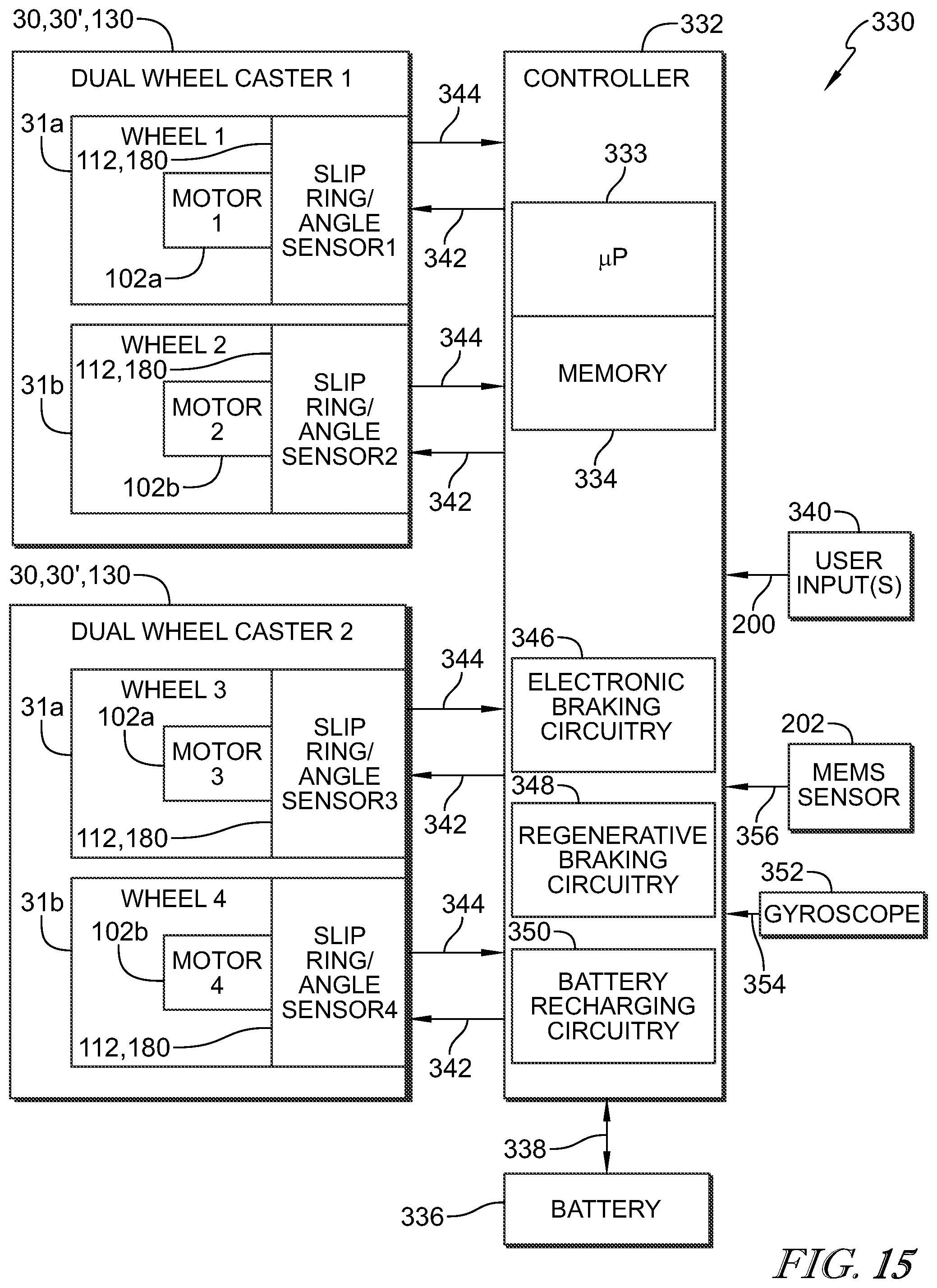 Patent US12564527 Figure 10 – Patient support apparatus having motorized wheels