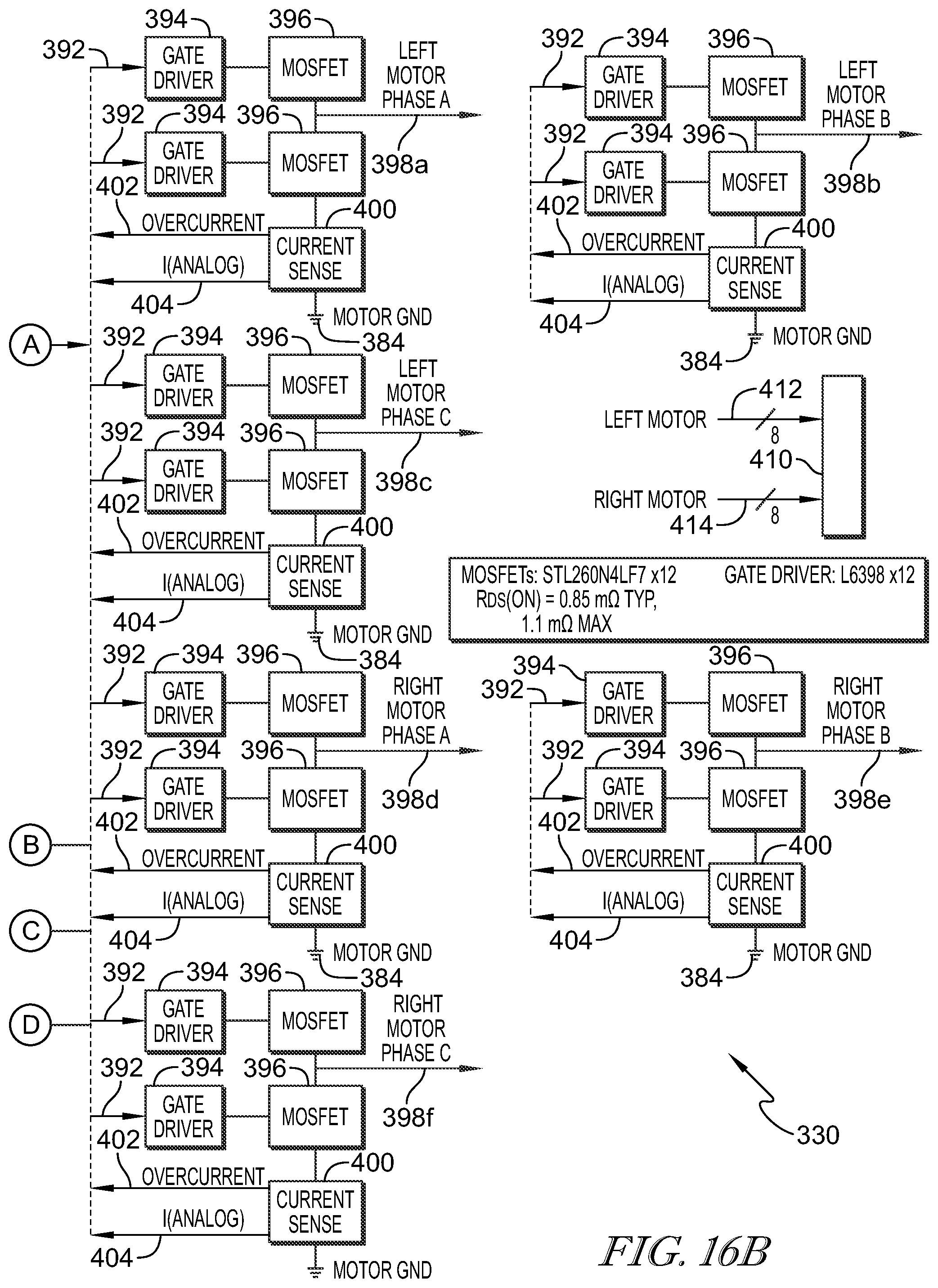 Patent US12564527 Figure 12 – Patient support apparatus having motorized wheels