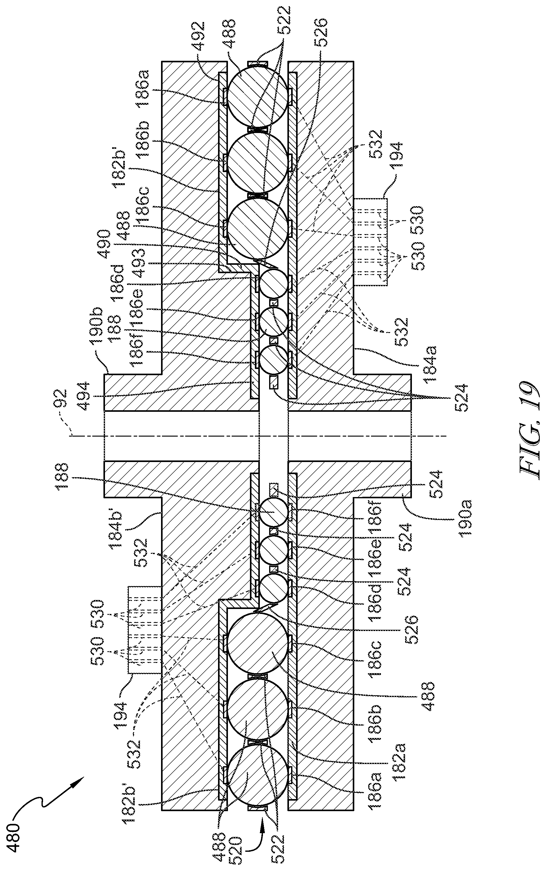 Patent US12564527 Figure 14 – Patient support apparatus having motorized wheels