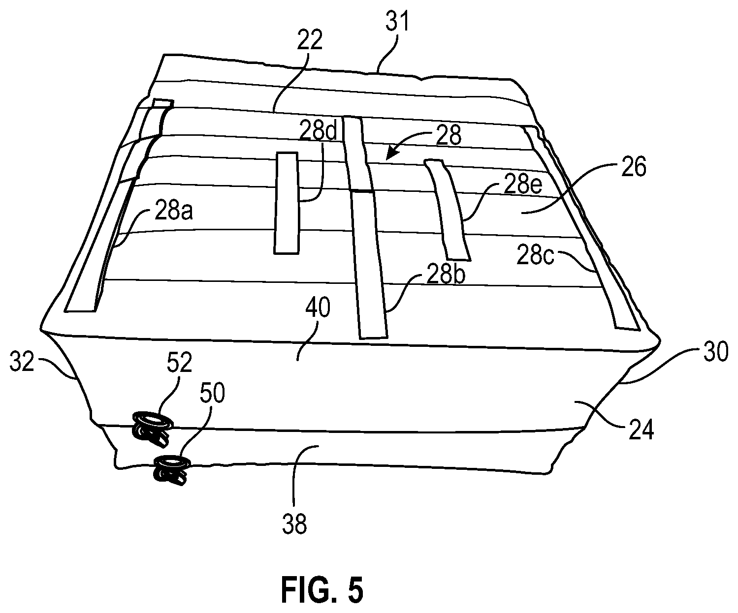 Patent US12564528 Figure 5 – Air controlled pressure off loading devices