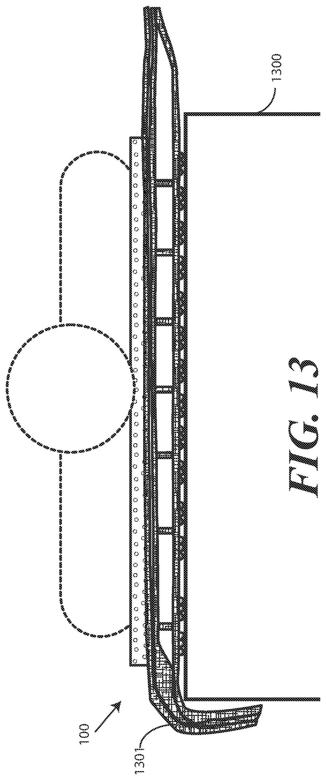 Patent US12564530 Figure 13 – Inflatable patient positioner with selectively engaging surface gripping zones
