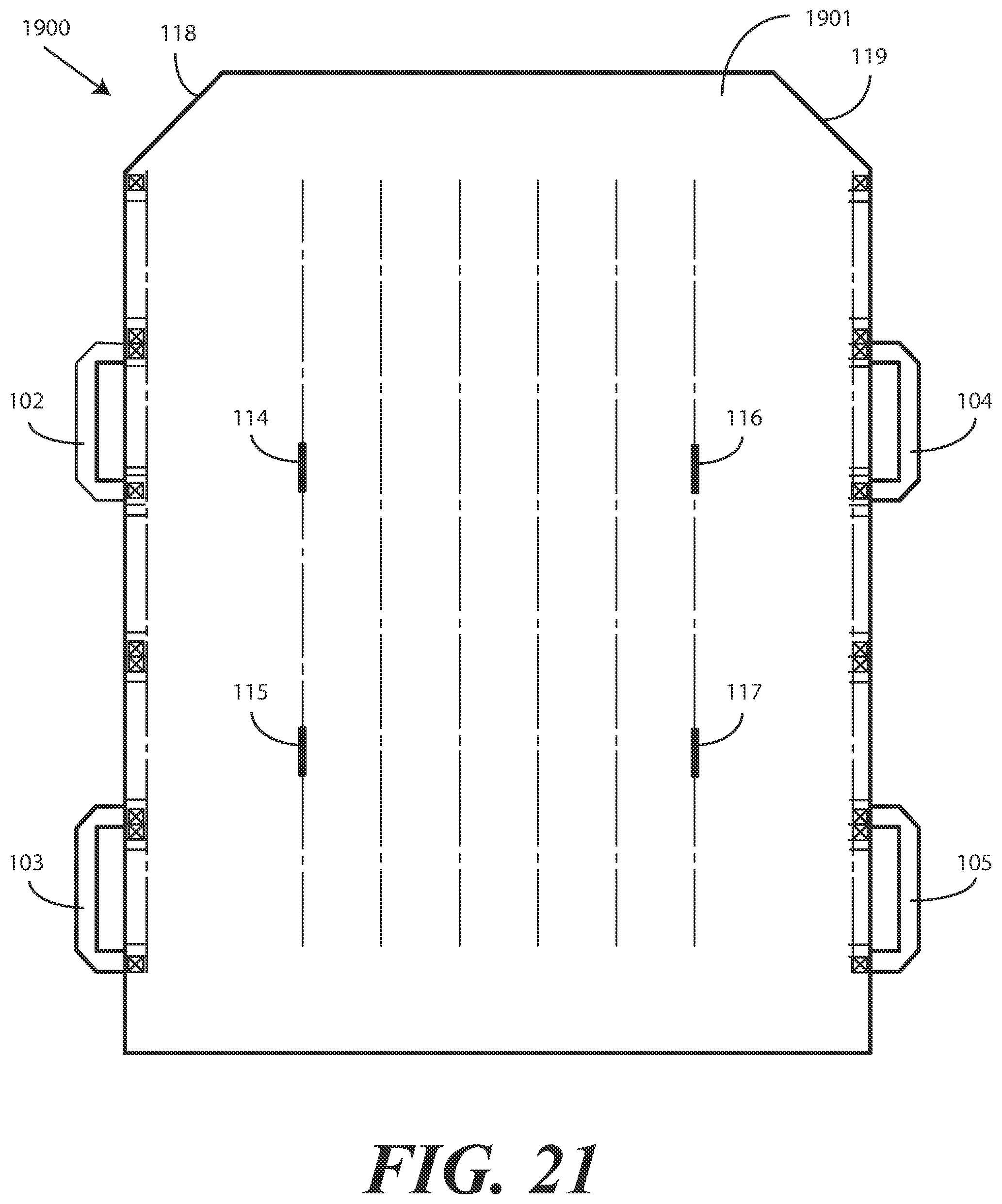 Patent US12564530 Figure 19 – Inflatable patient positioner with selectively engaging surface gripping zones