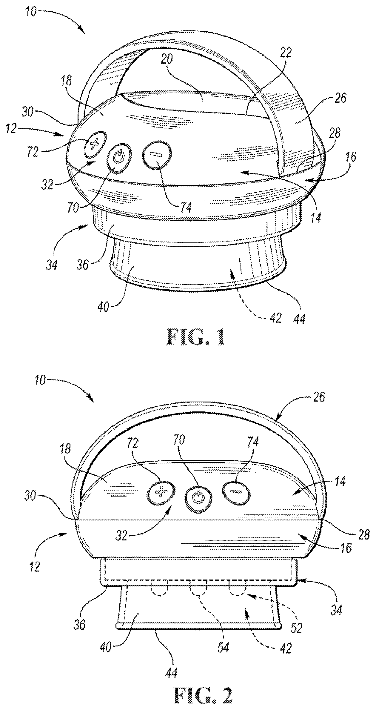 Patent US12564534 Figure 1 – Vacuum massager