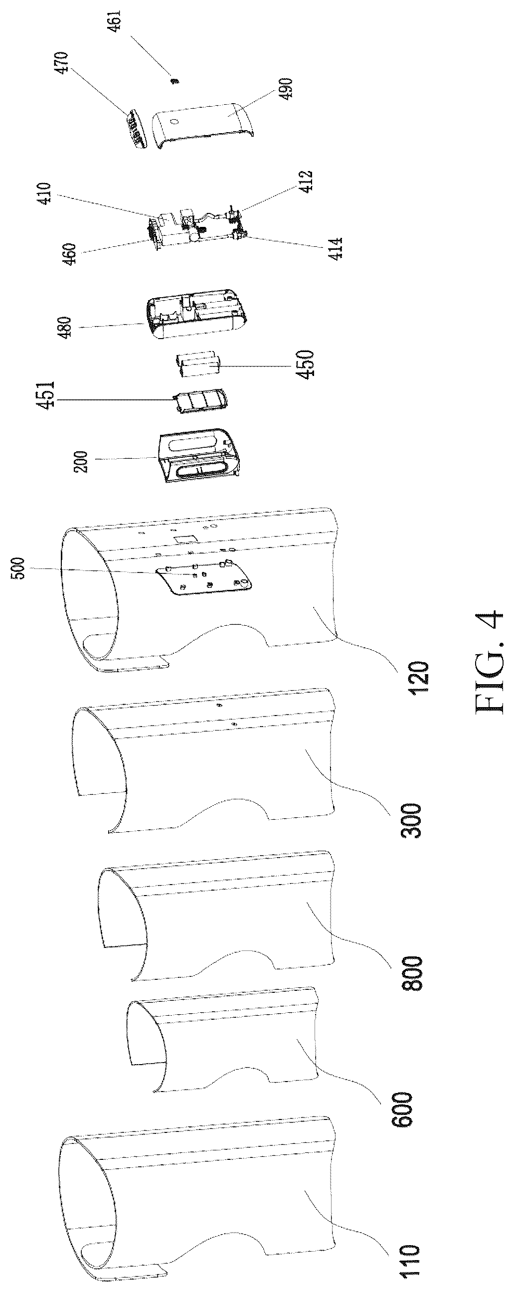 Patent US12564536 Figure 4 – Detachable pneumatic therapeutic apparatus
