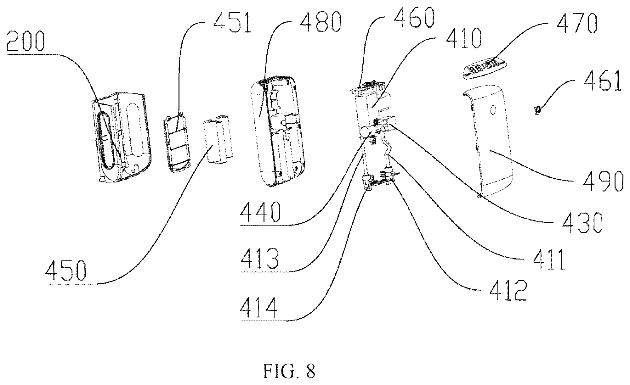 Patent US12564536 Figure 8 – Detachable pneumatic therapeutic apparatus
