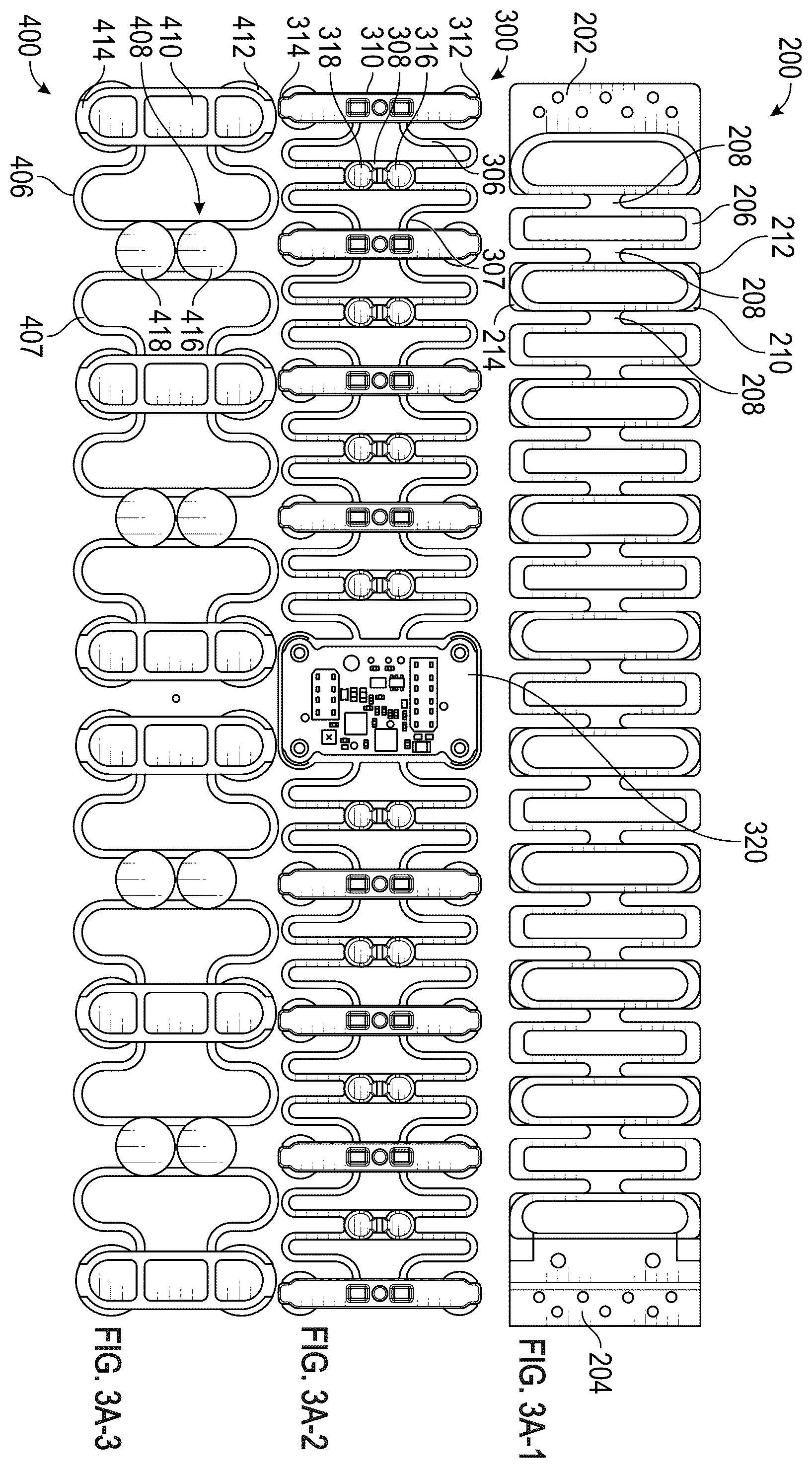 Patent US12564537 Figure 3 – Electro-actuatable compression garments with shape memory elements