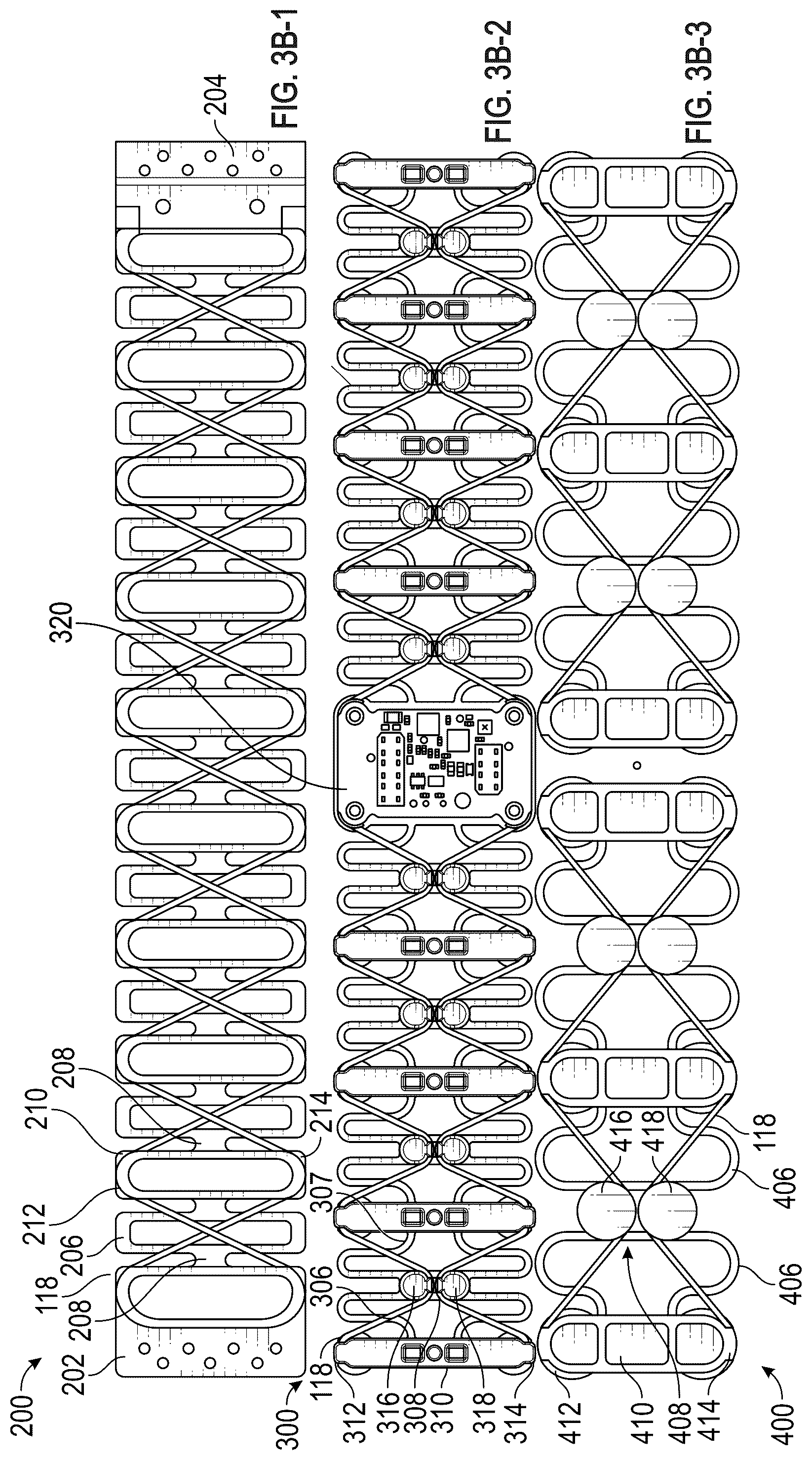Patent US12564537 Figure 4 – Electro-actuatable compression garments with shape memory elements