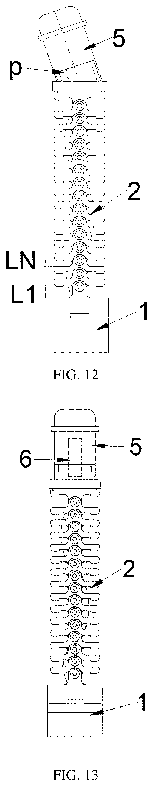 Patent US12564538 Figure 7 – Chain-type massage structure and massager