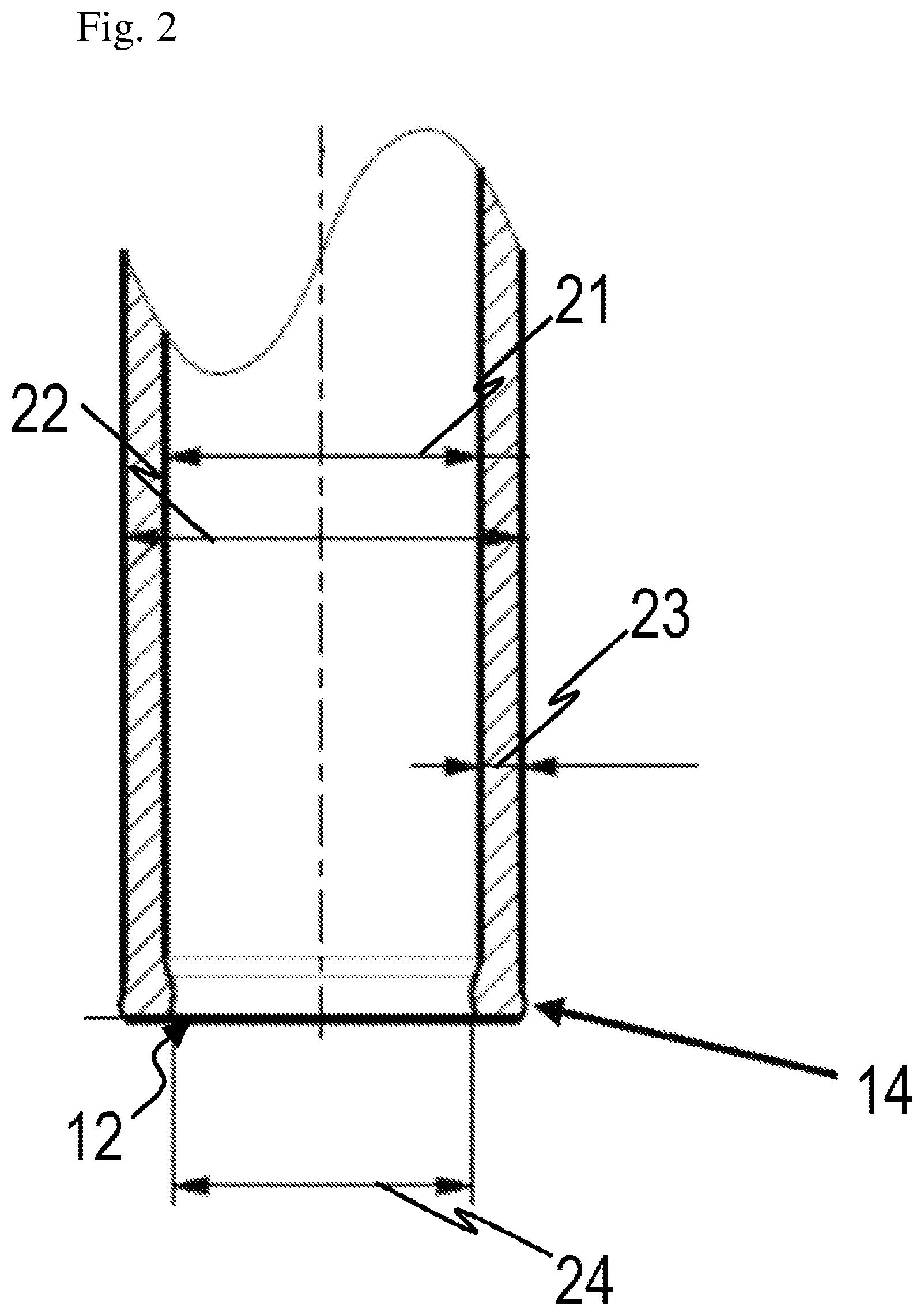 Patent US12564540 Figure 2 – Hollow glass body and use of a hollow glass body