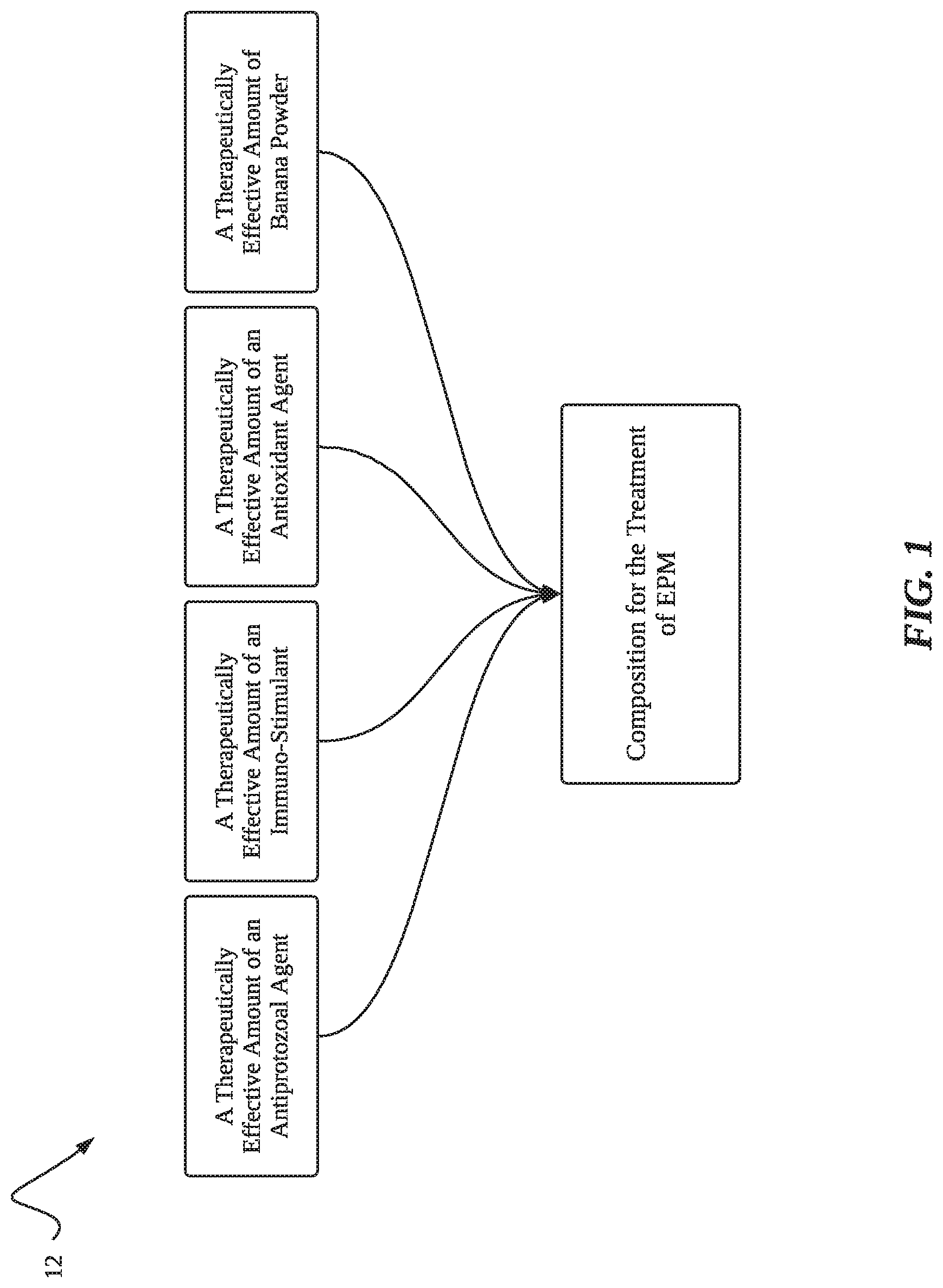 Patent US12564571 Figure 1 – Compositions and methods for the treatment of equine protozoal myeloencephalitis