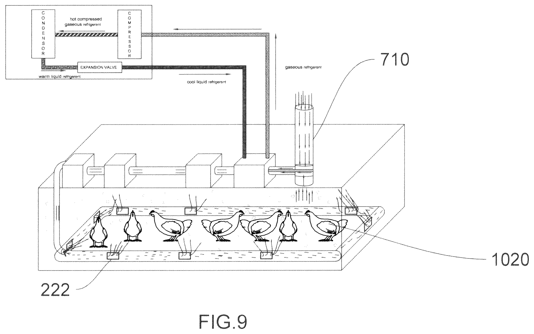 Patent US12564627 Figure 10 – System for producing and delivering contactless veterinary passive immunization