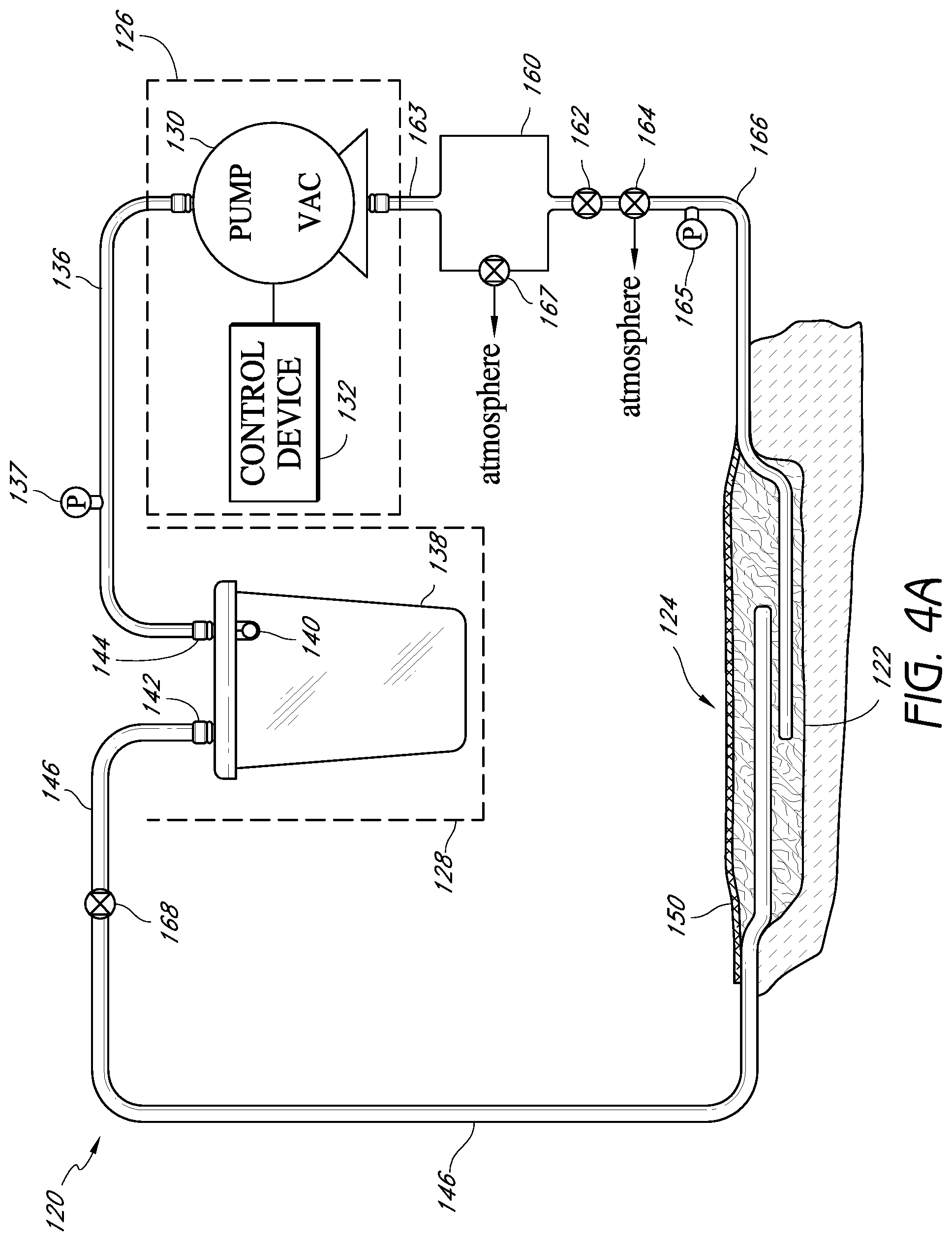 Patent US12564670 Figure 4 – Sustained variable negative pressure wound treatment and method of controlling same