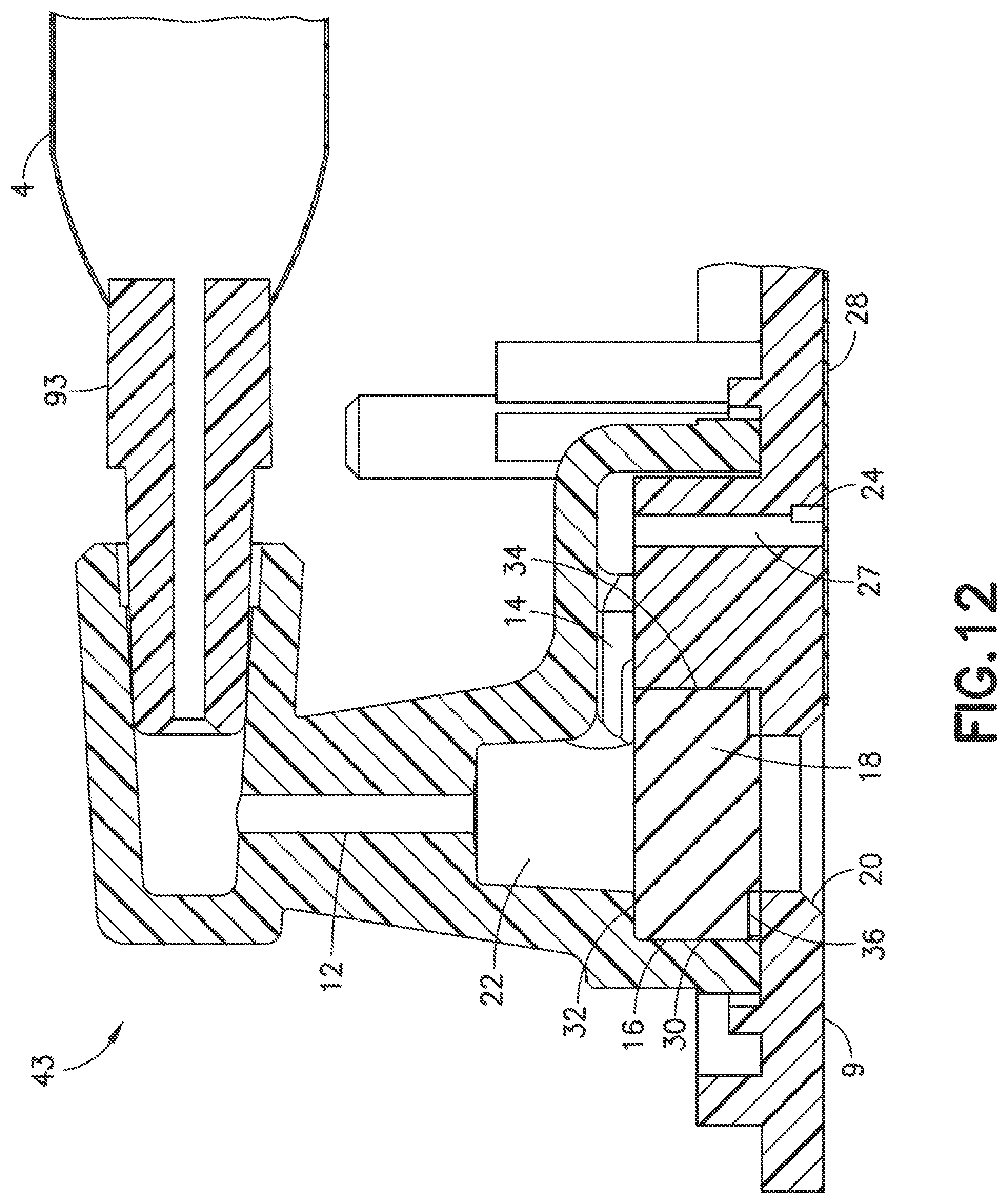 Patent US12564672 Figure 12 – Fluid interconnection scheme between reservoir, pump and filling member