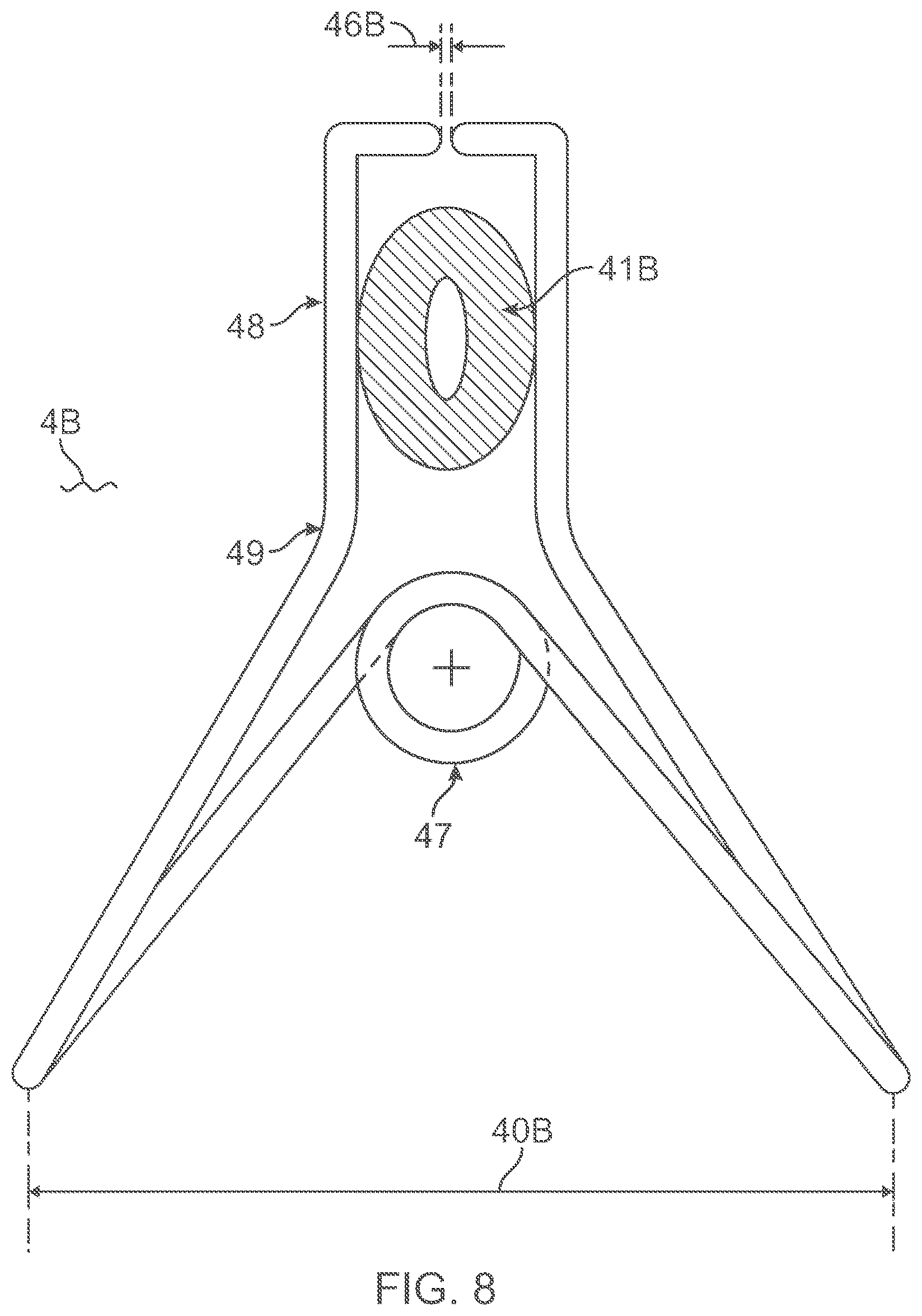 Patent US12564673 Figure 8 – Slack release system for medical tubing