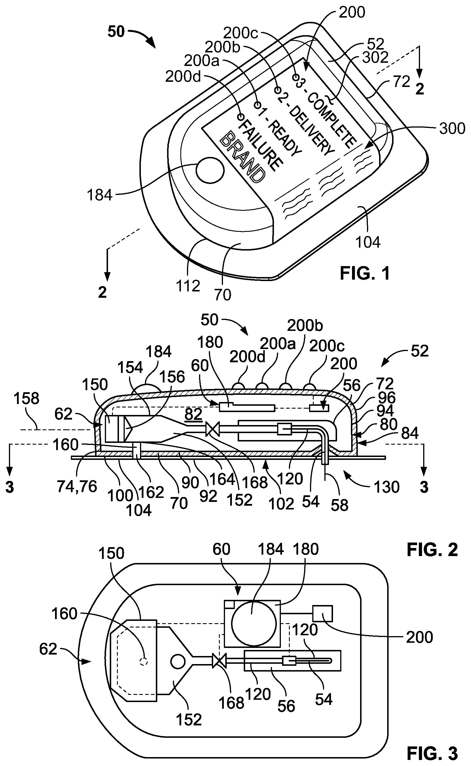 Patent US12564674 Figure 1 – Drug delivery device with messaging label