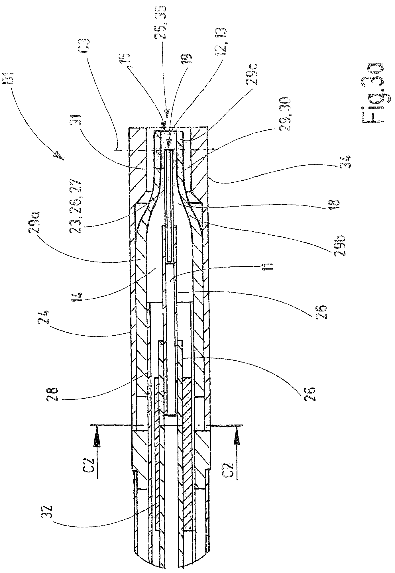 Patent US12564684 Figure 3 – Instrument, instrument head, application system and method
