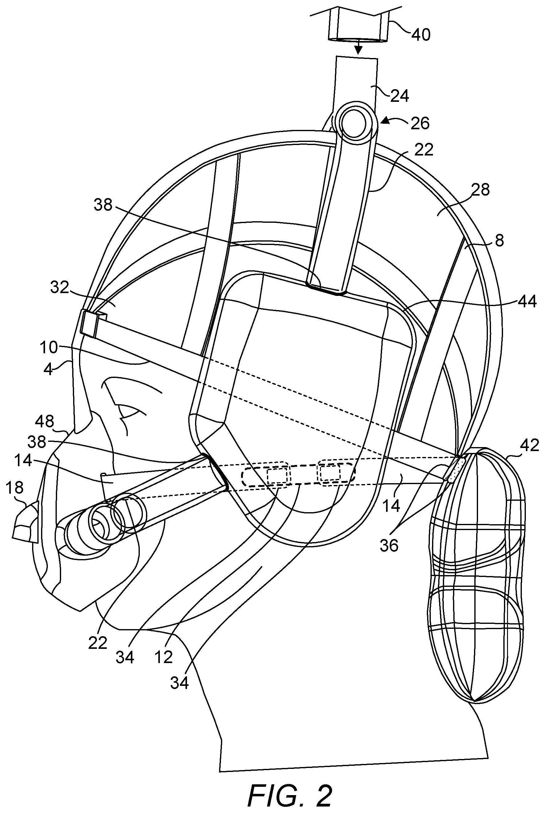 Patent US12564697 Figure 2 – Breathing mask and methods thereof