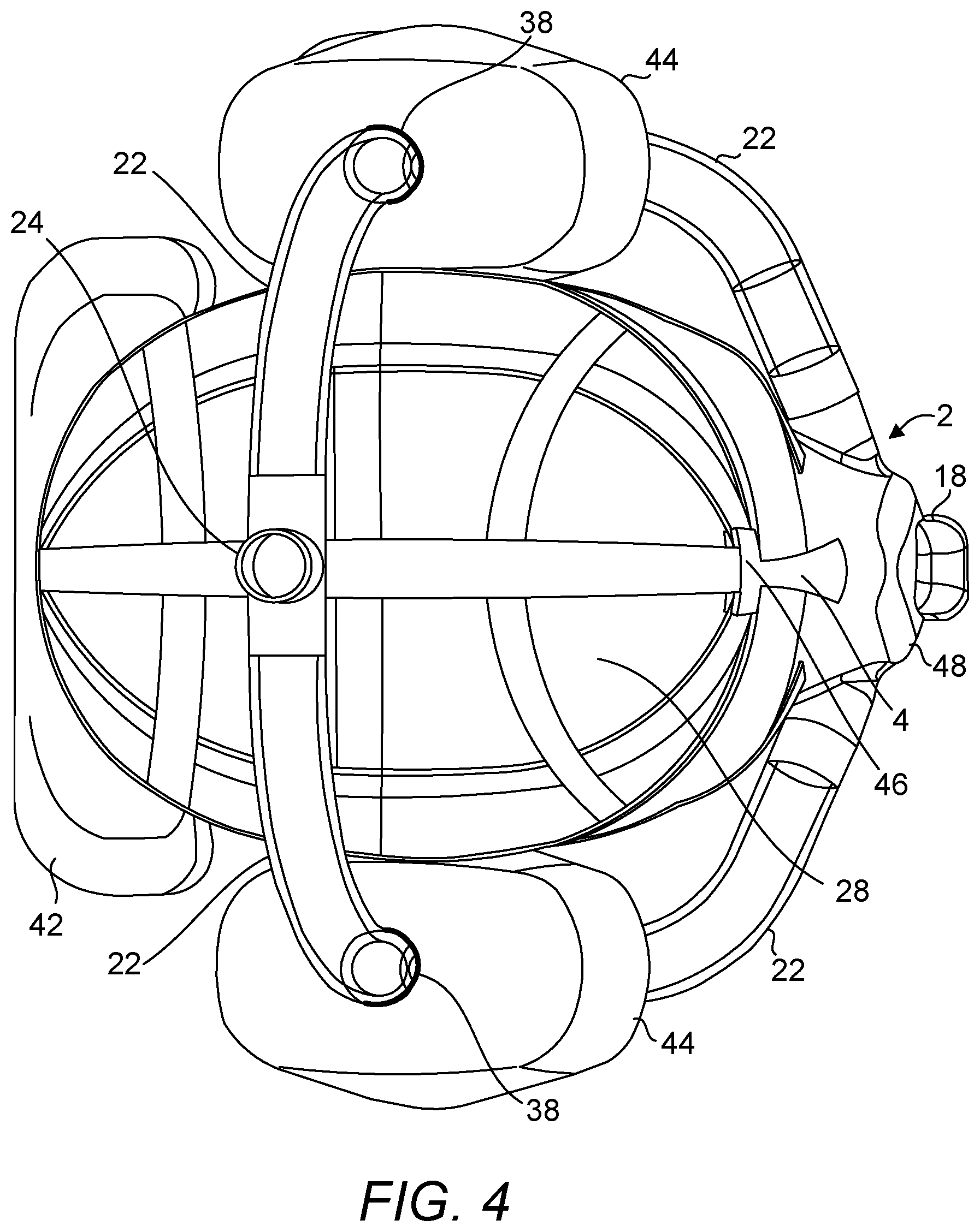 Patent US12564697 Figure 4 – Breathing mask and methods thereof