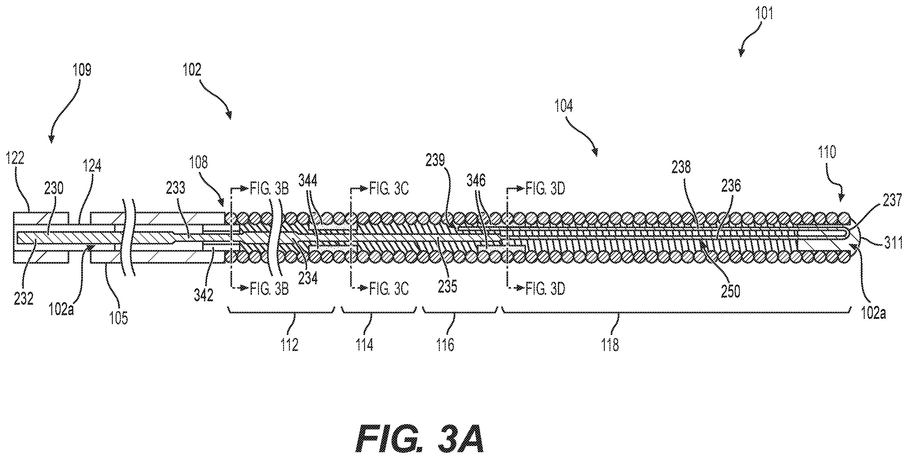 Patent US12564704 Figure 3 – Intraluminal device with looped core wire
